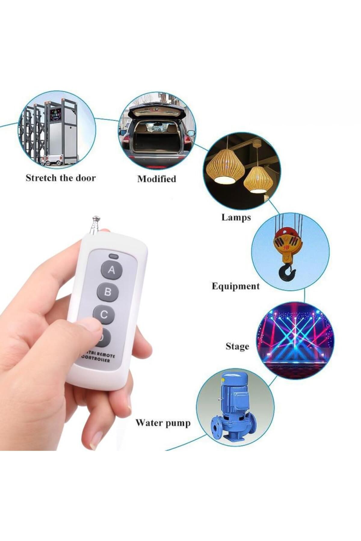 Scimagic-RC-433MHz Remote Control Learning Code 1527 500m Long Range Wireless Controller Transmitter for Wate... 3