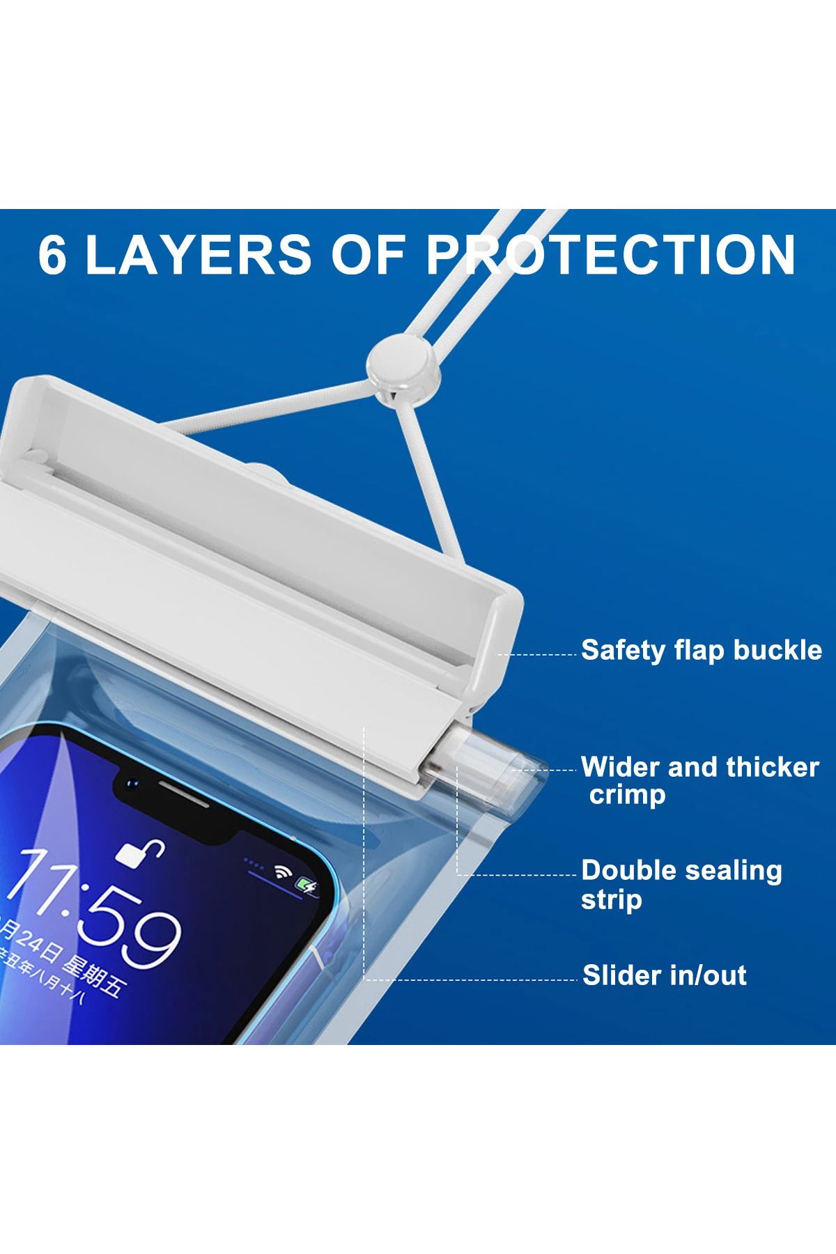 Choice-Waterproof Phone Case Pouch Bag for IPhone 13 14 15 Pro Max Case Swimming Dry Bag Underwater Cove... 5