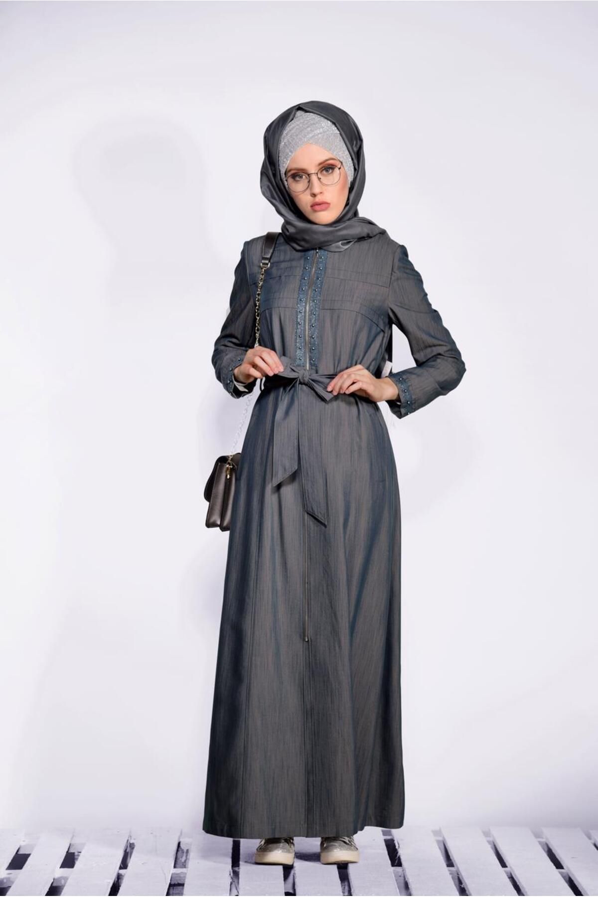 PEARL DETAILED ZIPPERED TOPCOAT 1237 Alvina
