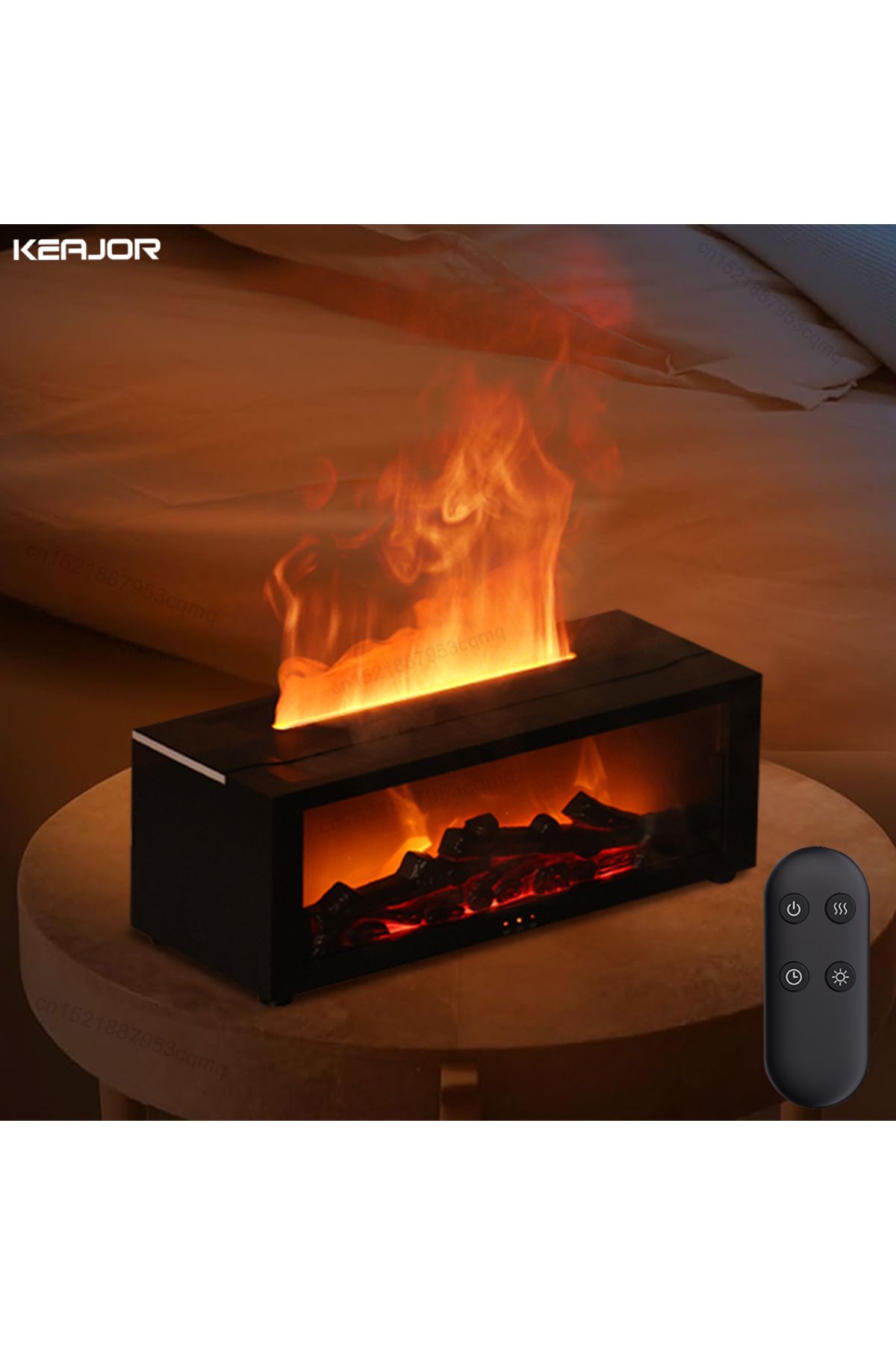 Choice-Fragrance Diffuser Fireplace Flame Essential Oil Diffuser Automatic Aroma Humidifier Aromatherapy... 2