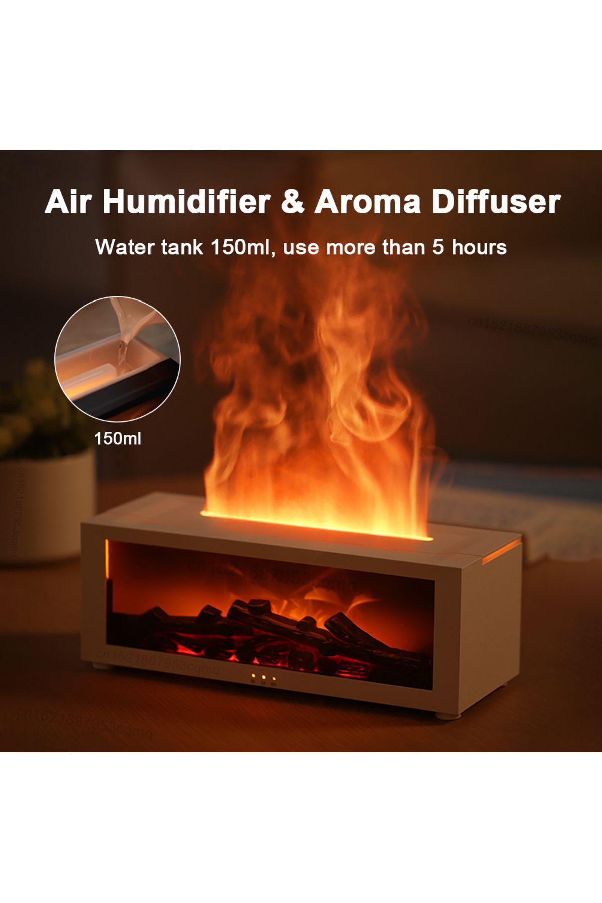 Choice-Fragrance Diffuser Fireplace Flame Essential Oil Diffuser Automatic Aroma Humidifier Aromatherapy... 3