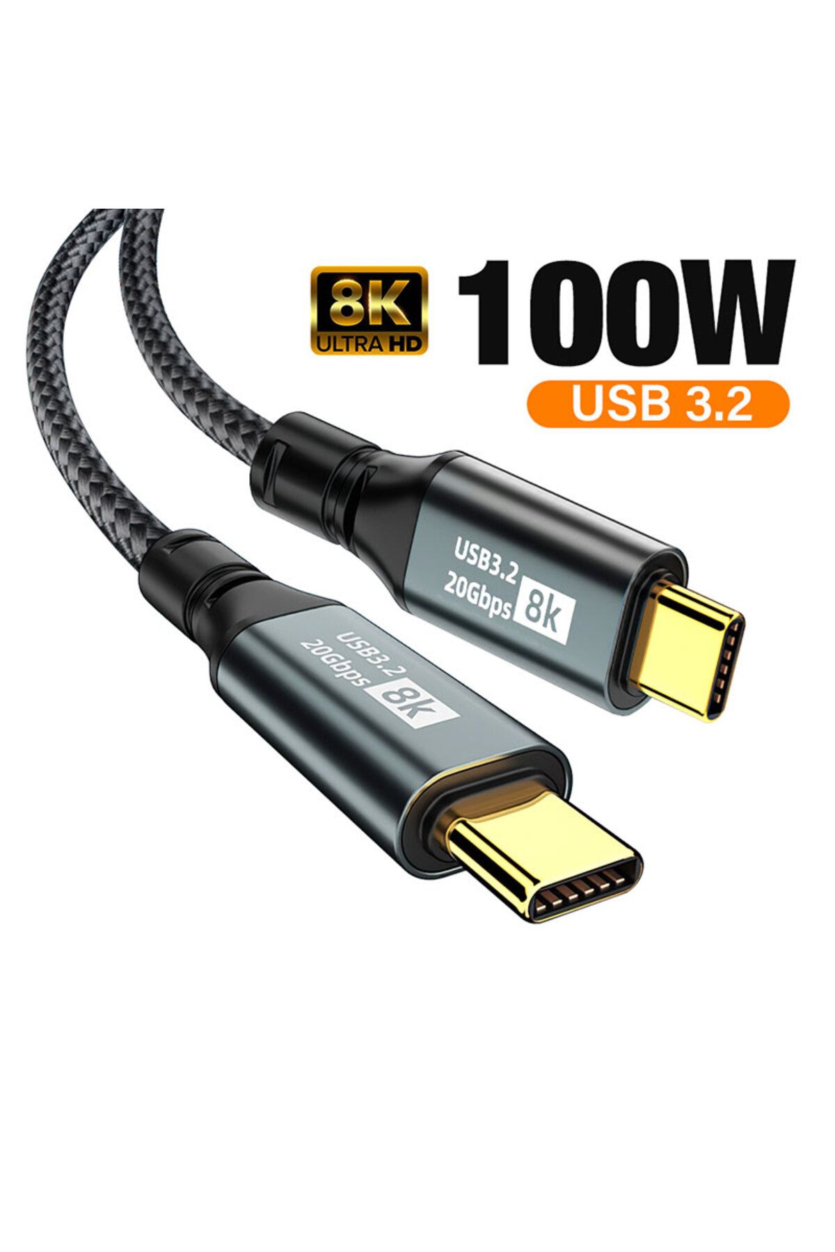 Nephy-PD100W USB 3.2 20Gbps ThunderBolt 3 Type C to Usb C Cable 8K@60Hz USB-C Cable Cord For iPhone 15 ... 2