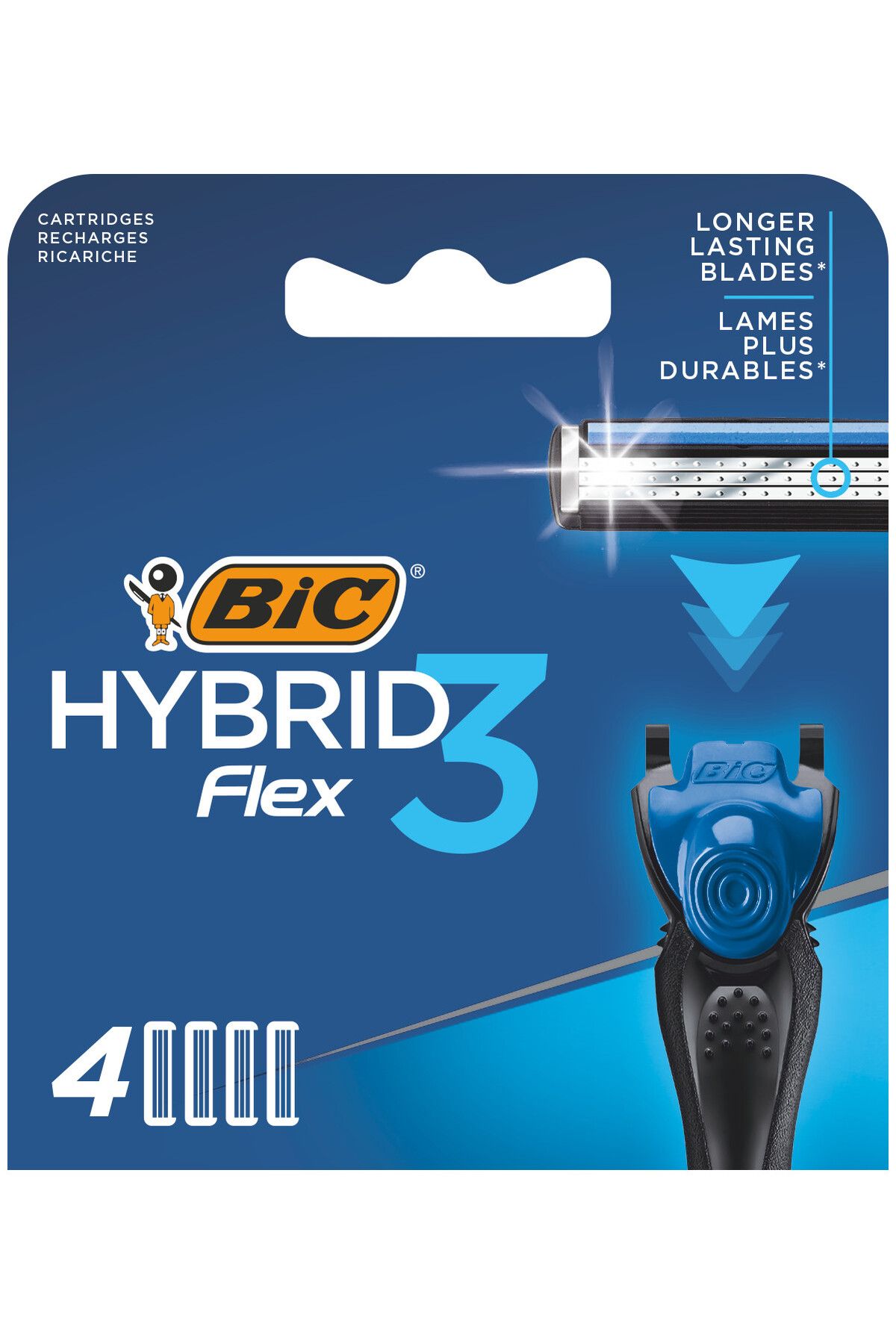 Bic Flex 3 Erkek Tıraş Bıçağı Yedek Kartuş 4'lü Kutu