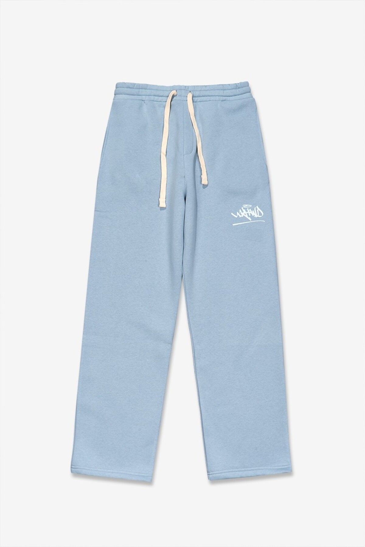 UKHWD SUPPLY-Ukhwd Classic Logo - Blue Wide Leg Urban Jogger Sweatpants 1