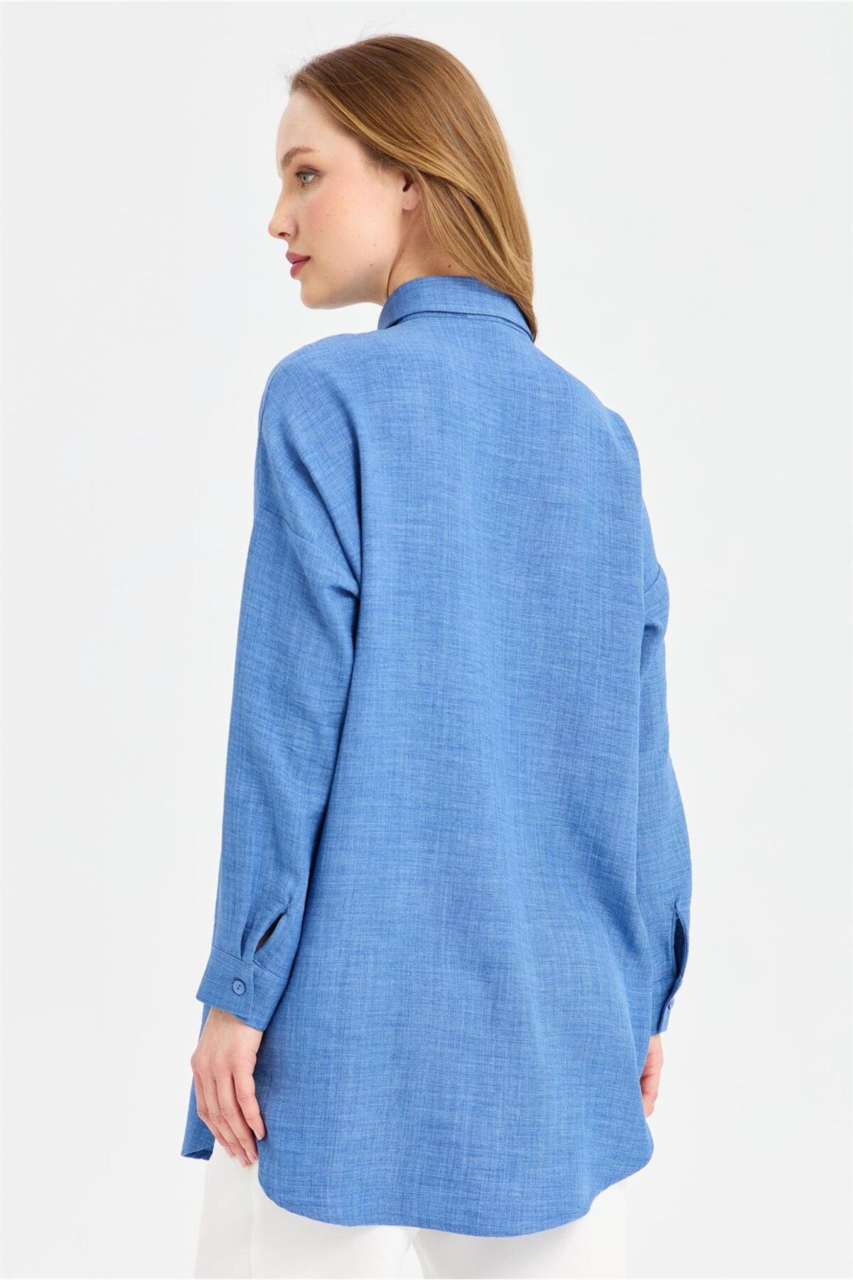 Esswaap-Indigo Tunic - Double Color Sequin Detailed 6