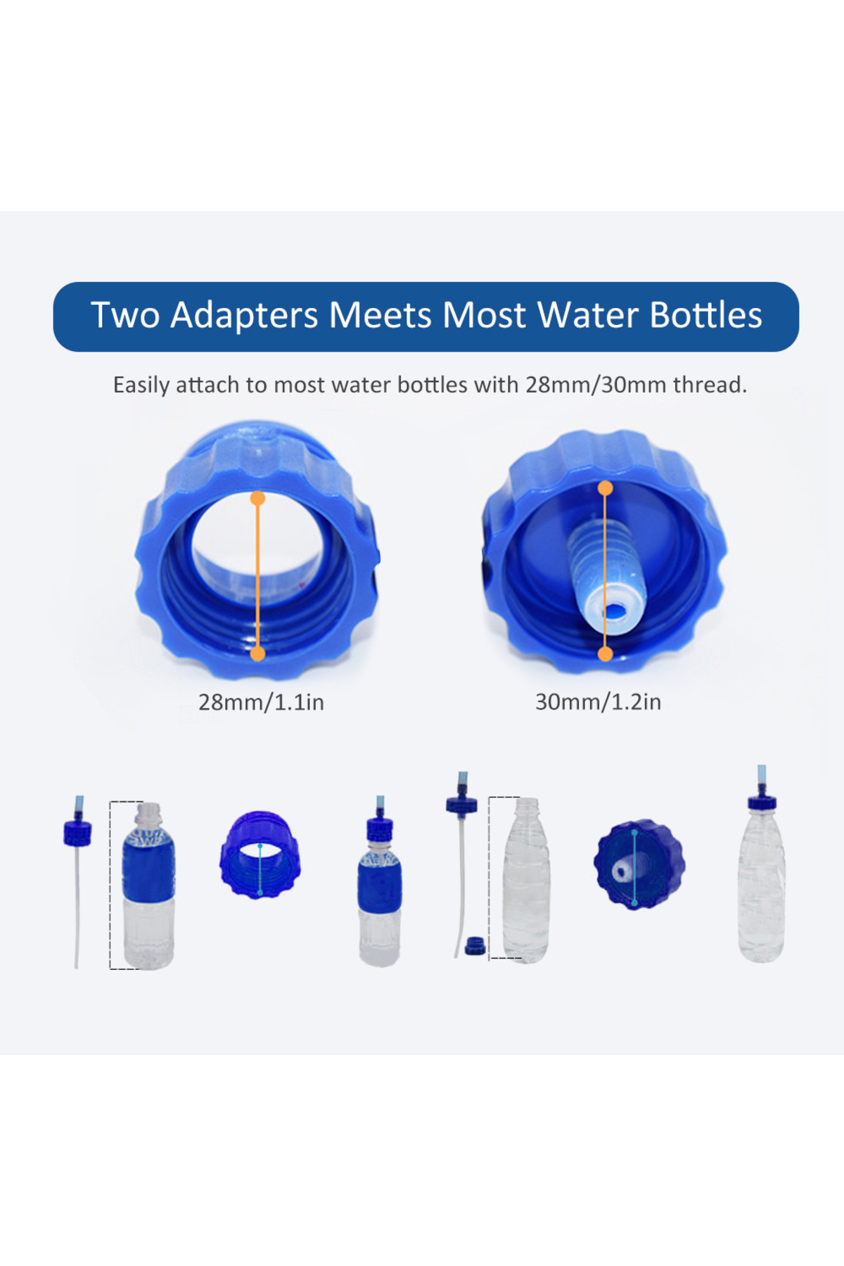 Choice Water Bottle Drinking Tube with Double Adapter Hydration System