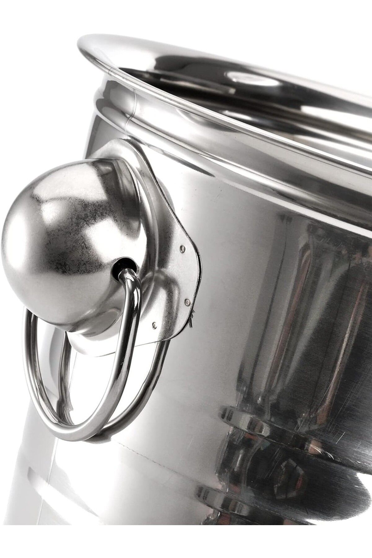 VARSTHREE 2'li 3 Litre Saplı Buz Kovası Seti – Galvanizli Metal, İçecek Soğutucu