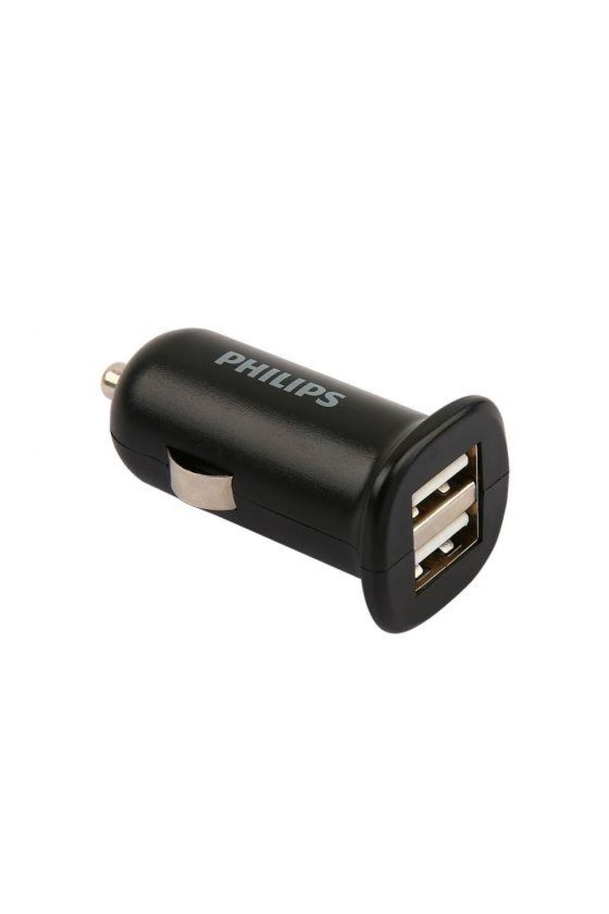 Philips Dlp1502nb Çift Usb Çıkışlı 12w Universal Araç Şarj Cihazı