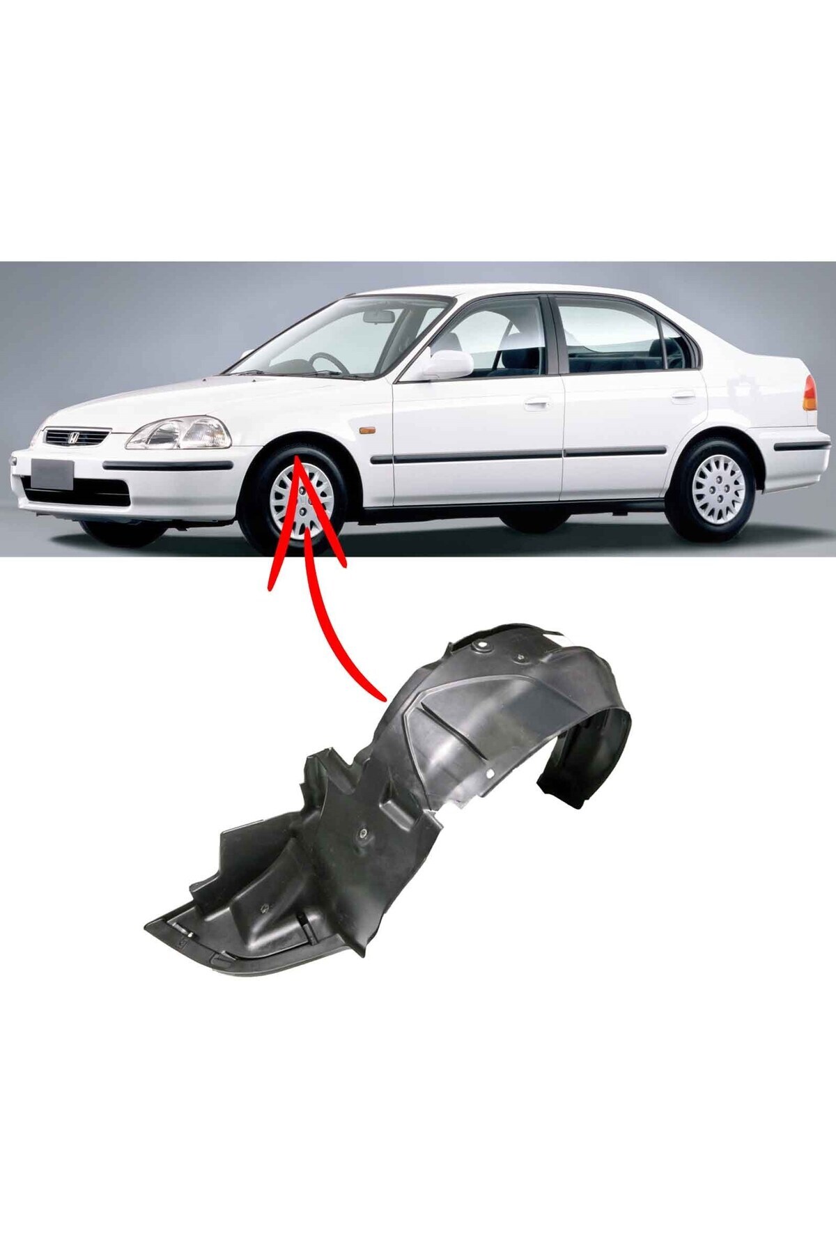 NS Nilser Auto Parts Honda Civic Ön Sağ Davlumbaz 1996-2001 74151-S04-000