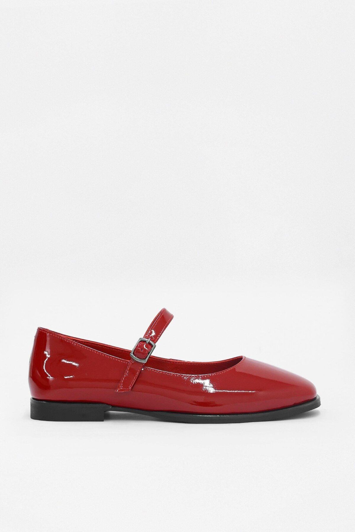 بالرین زنانه چرم طبیعی NILUFARR Kendely Red Patent Leather