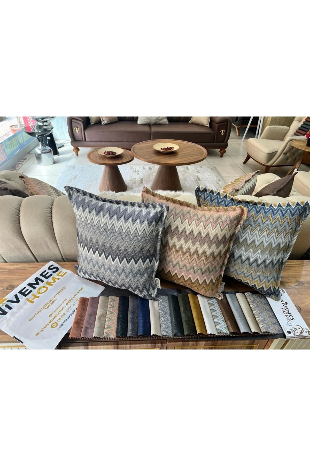 NİVEMESHOME-Nivemeshome Boran 02 (45X45) Throw Pillow Case 8