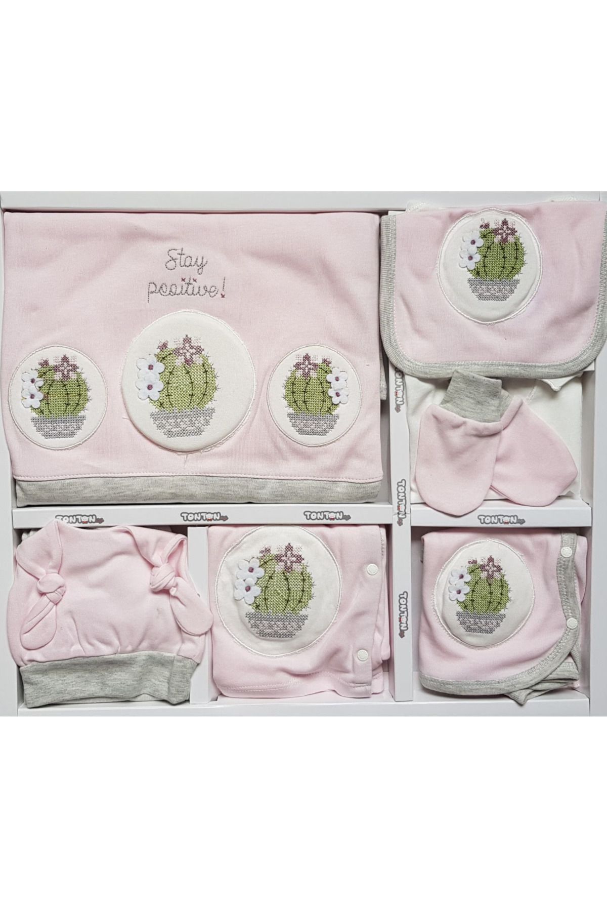 TONTON BABY 130-10'Lu Zıbın Set Kaktüs