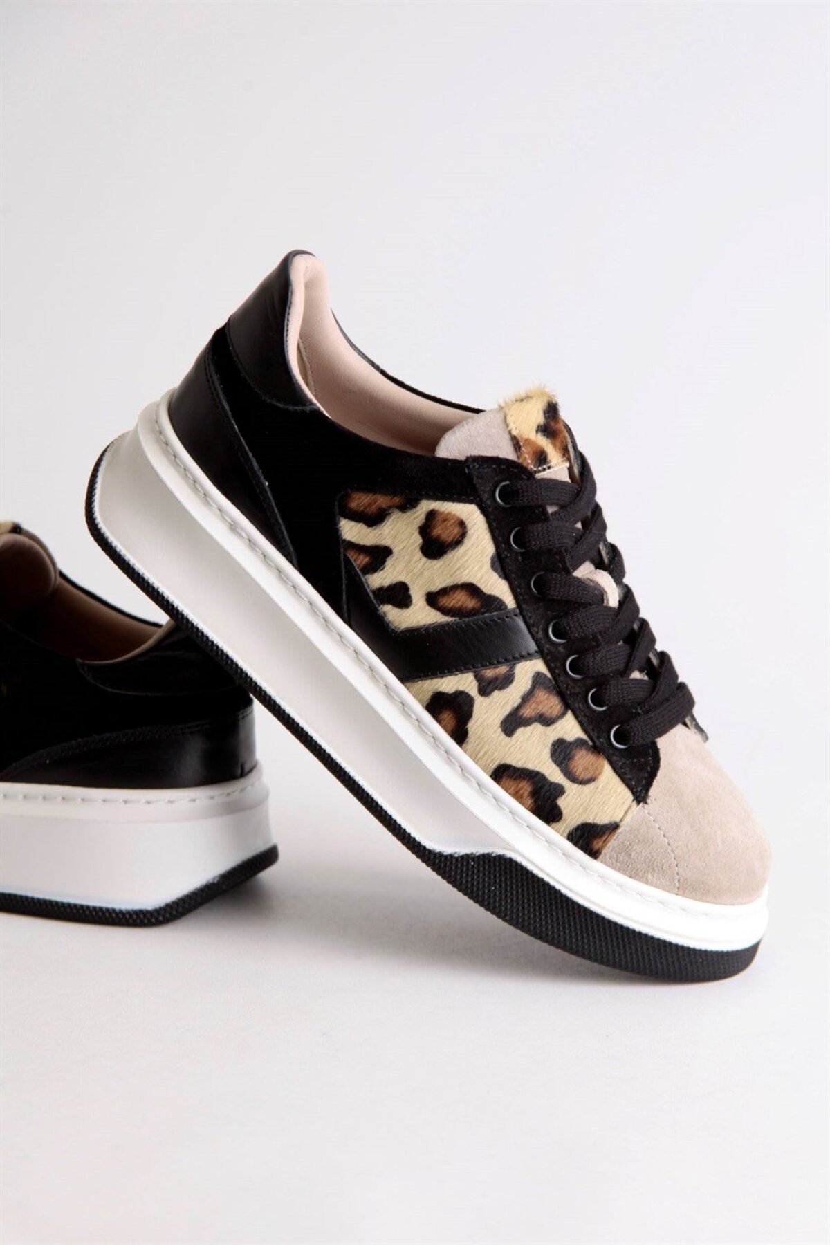 NILUFARR-Tyler Leopard Genuine Leather Women's Sneakers 8