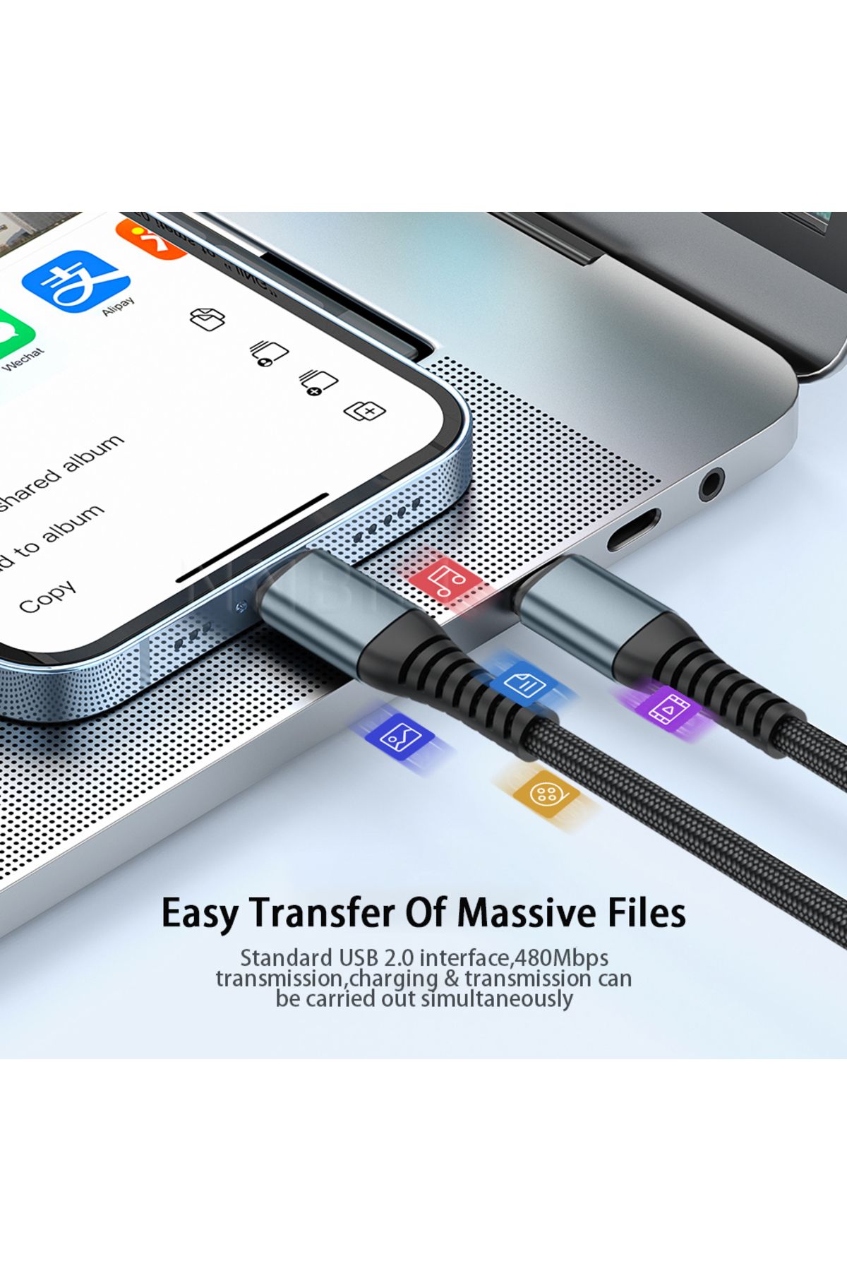 Choice-100W USB C To USB Type C Cable USBC PD Fast Charging Charger Cord USB-C 5A TypeC Cable 1M 2M For ... 4