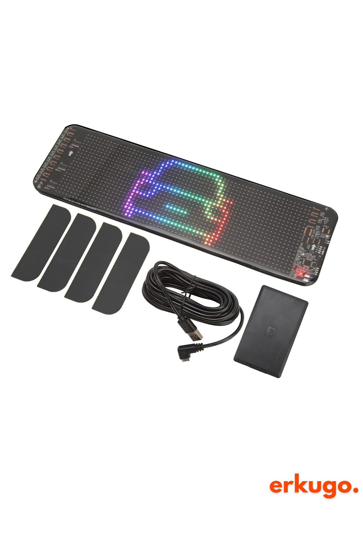 ERKUGO-Programmable Car LED Screen - Phone App, Remote Control, Floating Lettering Emoji 4