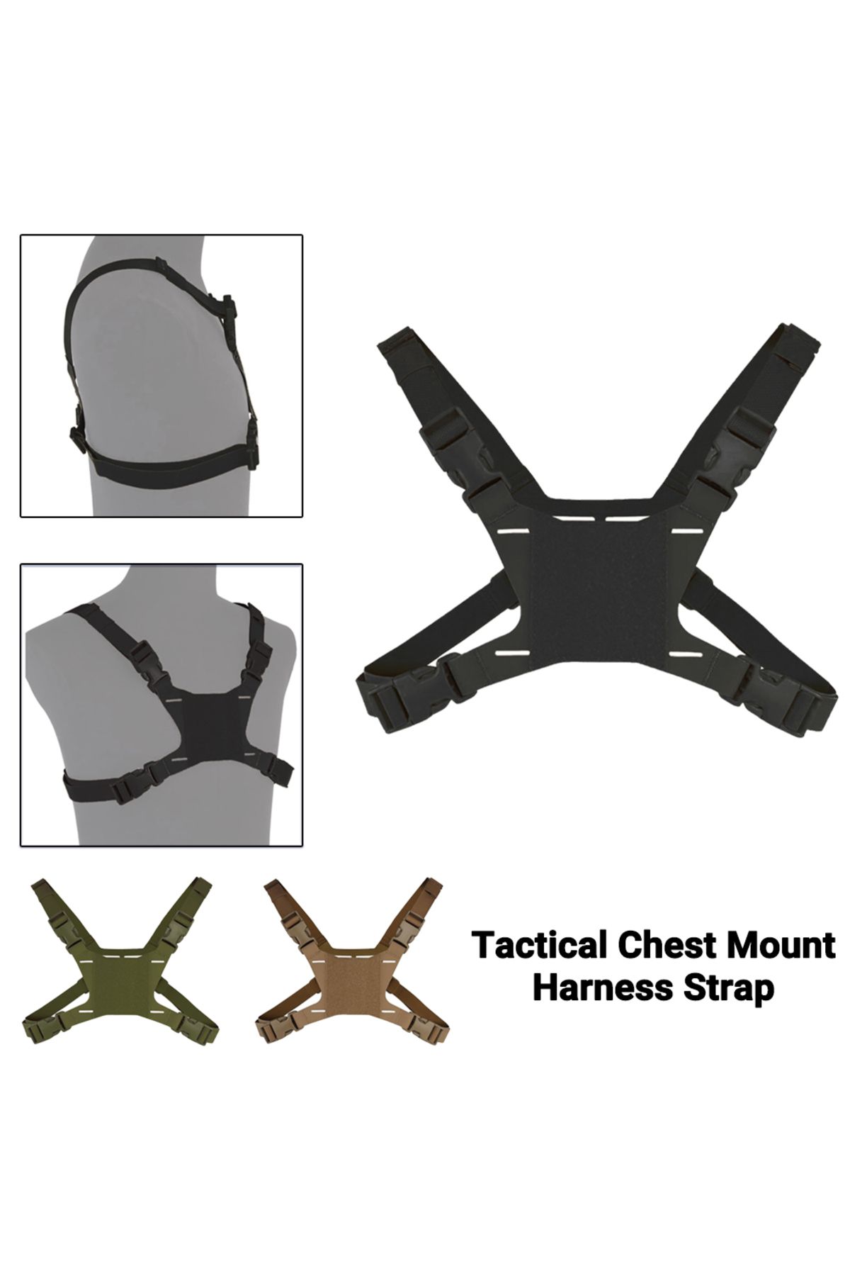 Choice-Tactical Chest Mount Harness Strap Mobile Phone Navigation Holder Fixing Cellphone Bracket Fix Ad... 2