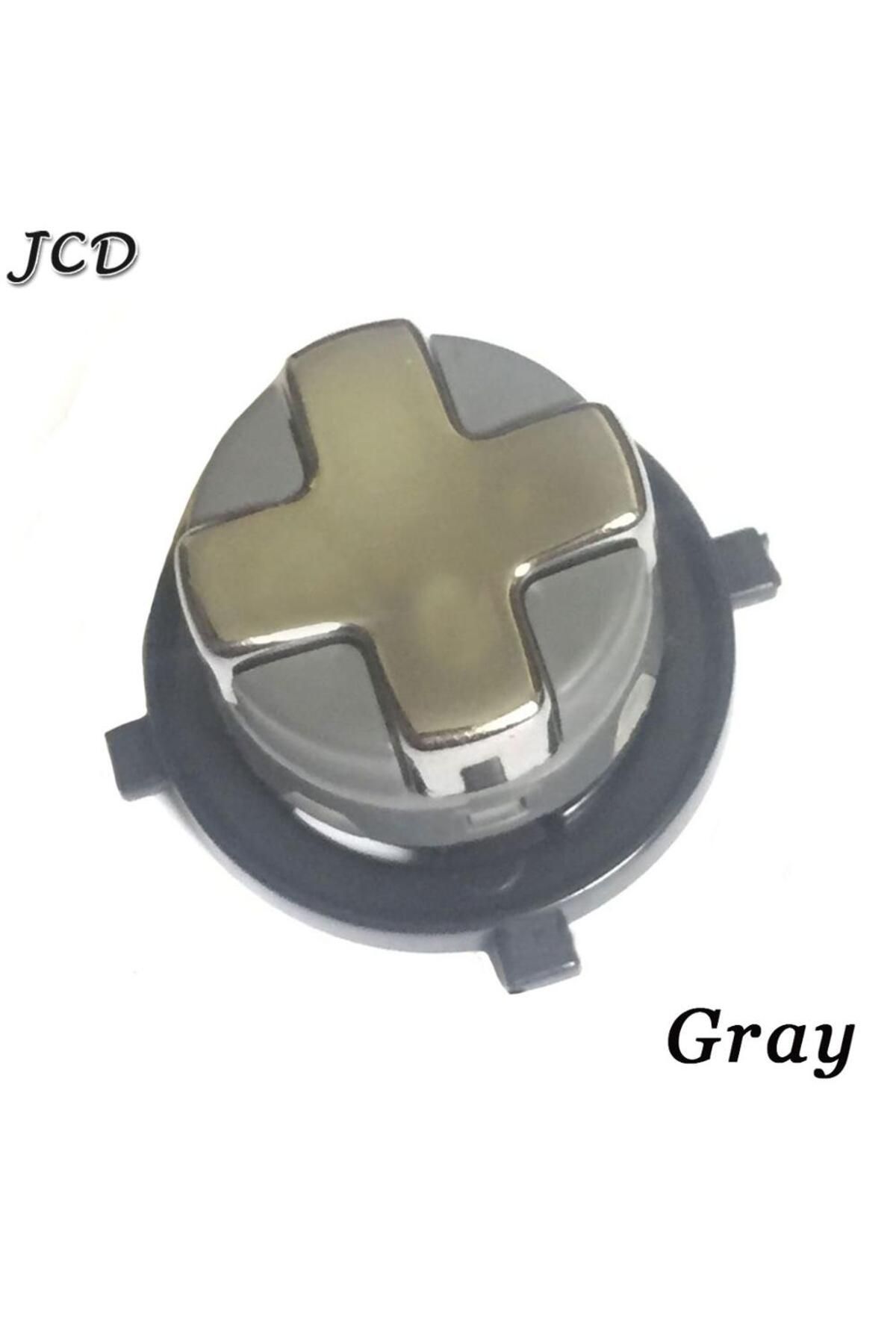 JCD-Gray 1pcs Original New Version Rotating Dpad Button Chrome Silver Transforming D-pad Button For 1