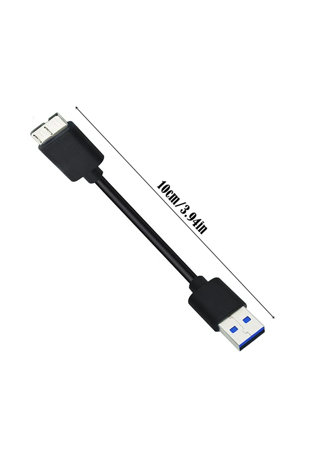 BSN-كابل USB 3.0 بطول 10 سم من A إلى Micro B، كابل نقل بيانات عالي السرعة يصل إلى 5 جيجابت في الثانية لأجهزة التخزين الخارجية المحمولة 4