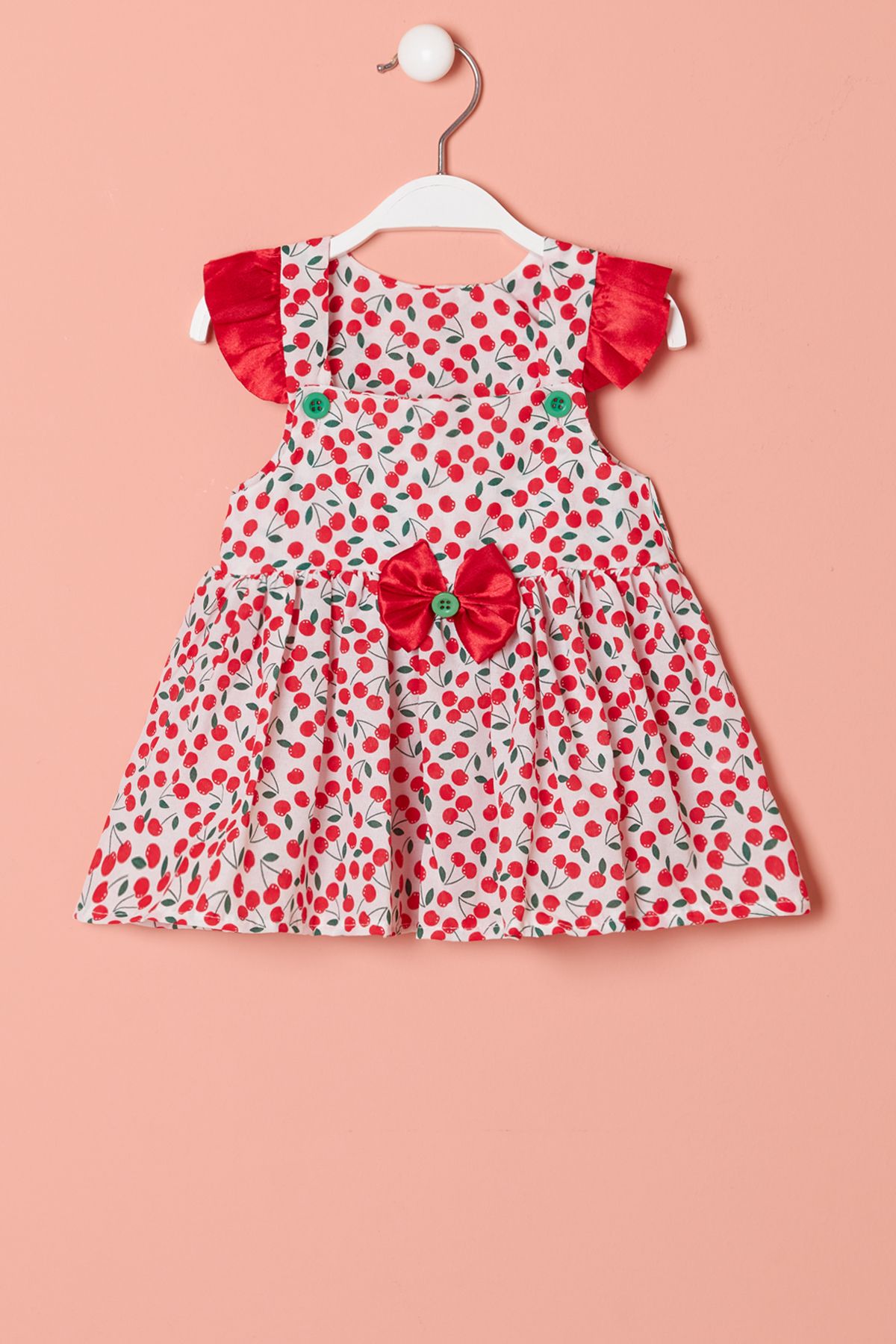 Cansın Mini-Fruit Printed Baby Girl Dress - 1-3 Months 14324 4