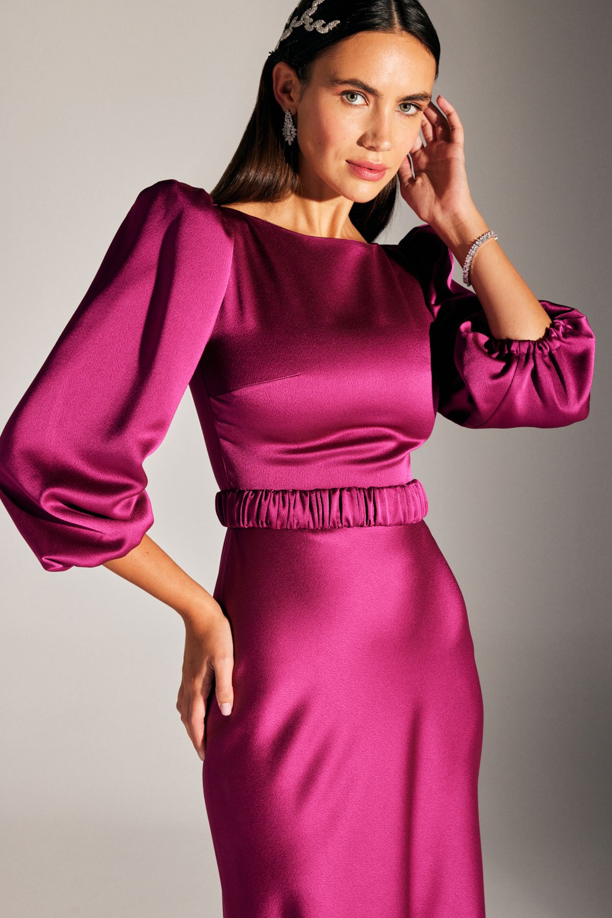 BETTY & SAM-Heleny Special Design Fuchsia Engagement Dress 5