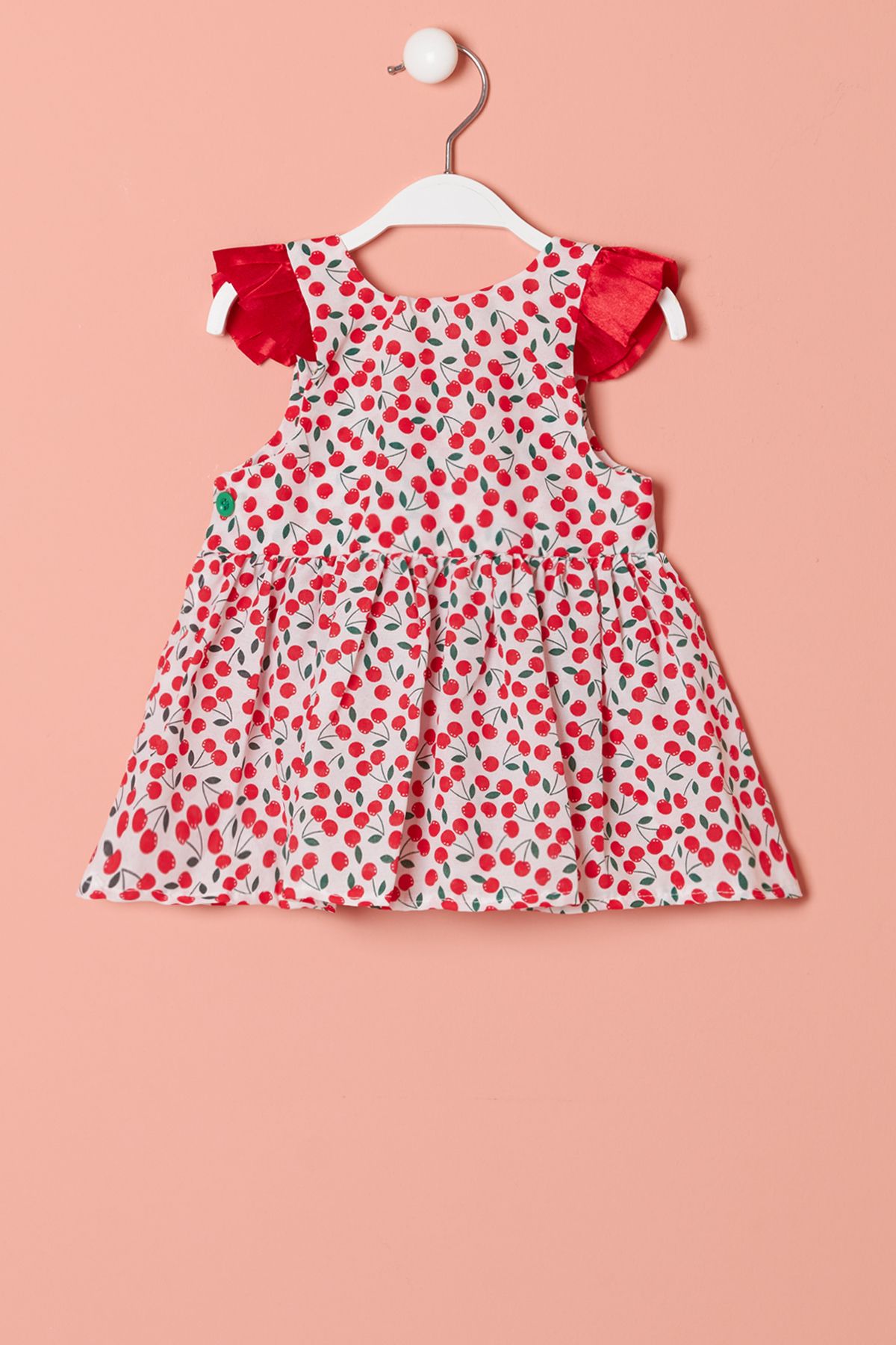 Cansın Mini-Fruit Printed Baby Girl Dress - 1-3 Months 14324 5