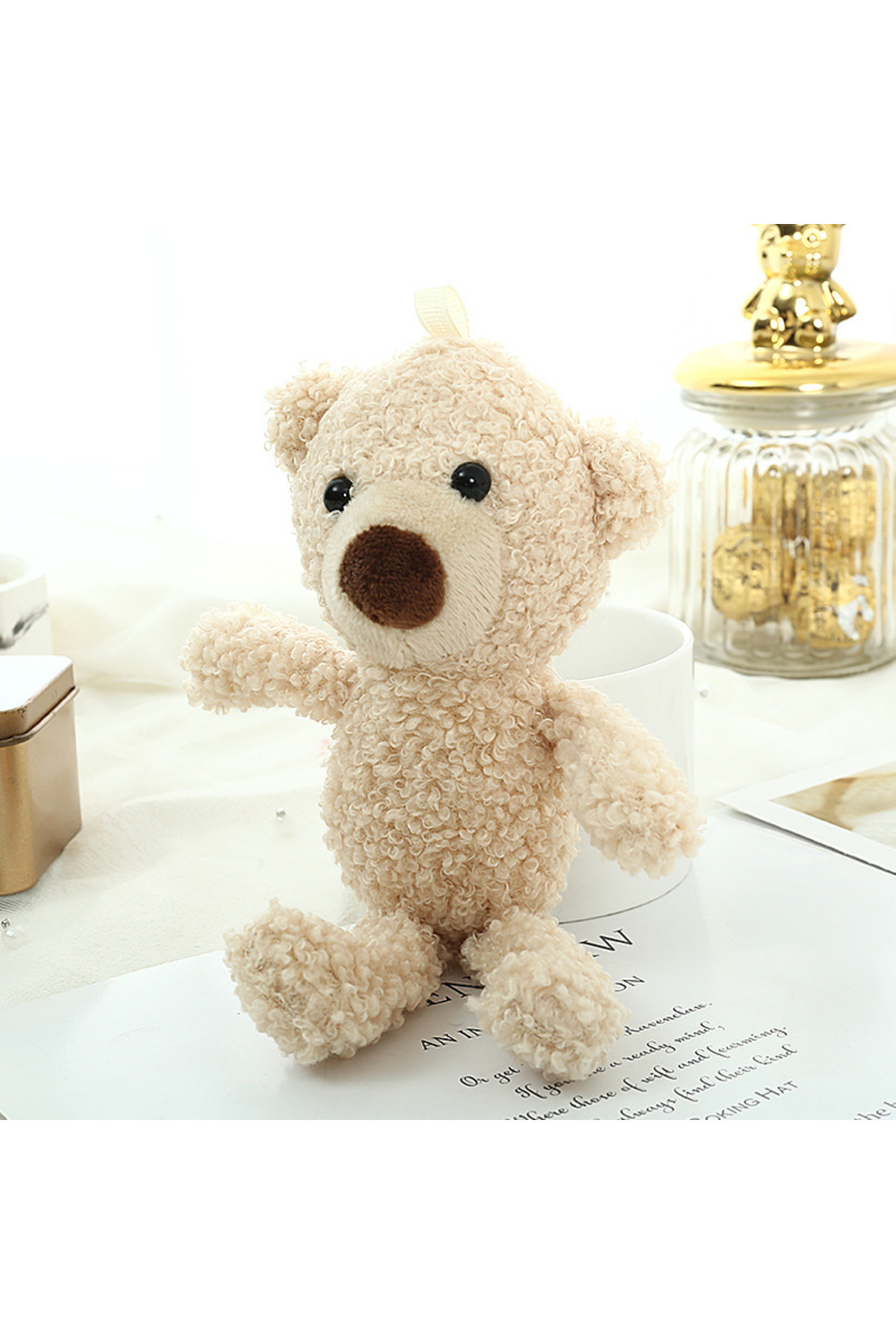Choice Teddy bear plush toy doll cute doll mini cartoon book bag to