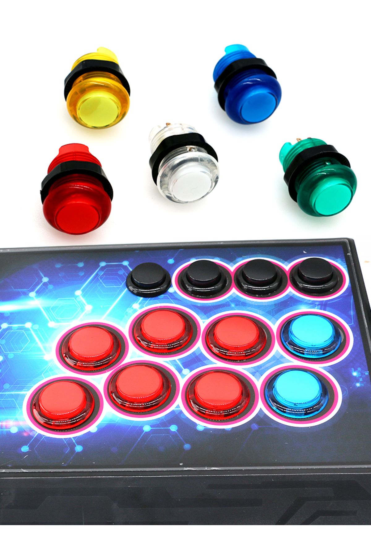 Choice-BAOLIAN Push Button 5v Led Illuminated Light Clear For DIY Arcade Joystick Hitbox Controller Coin... 8