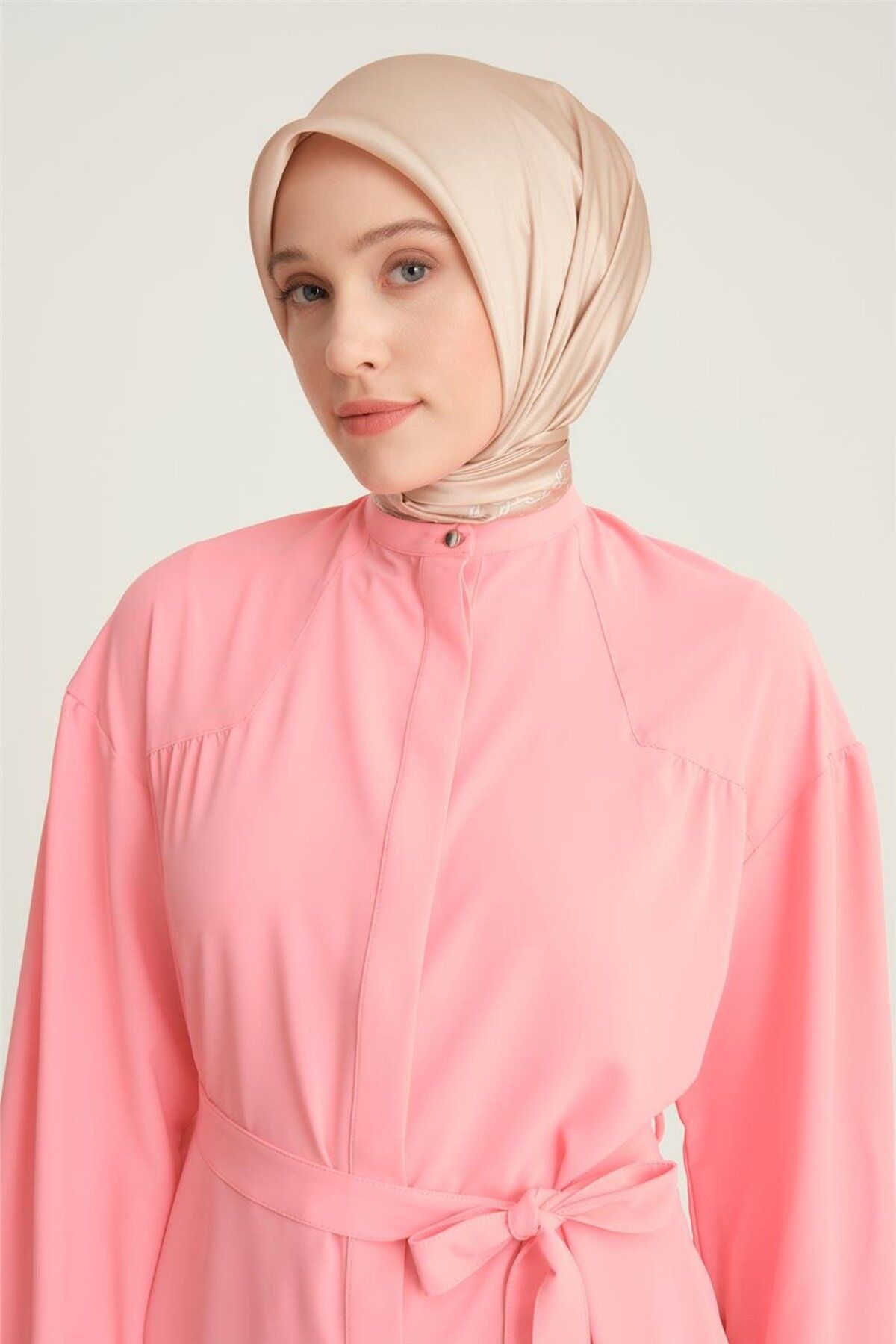 تونیک کمربندی روپوش 24y4007 صورتی آب نباتی Armine