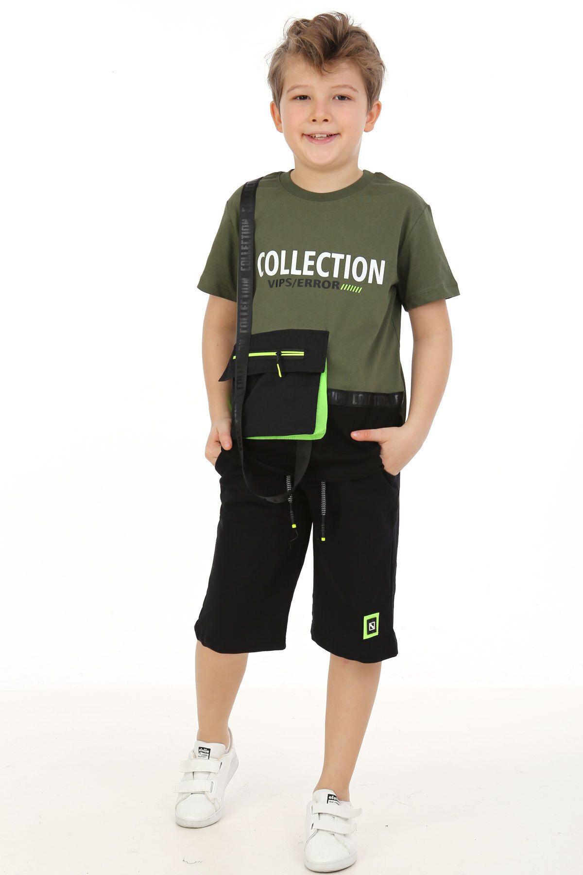 Cansın Mini-Boy's Pocketed Shorts Suit 5-9 Years 14098 2