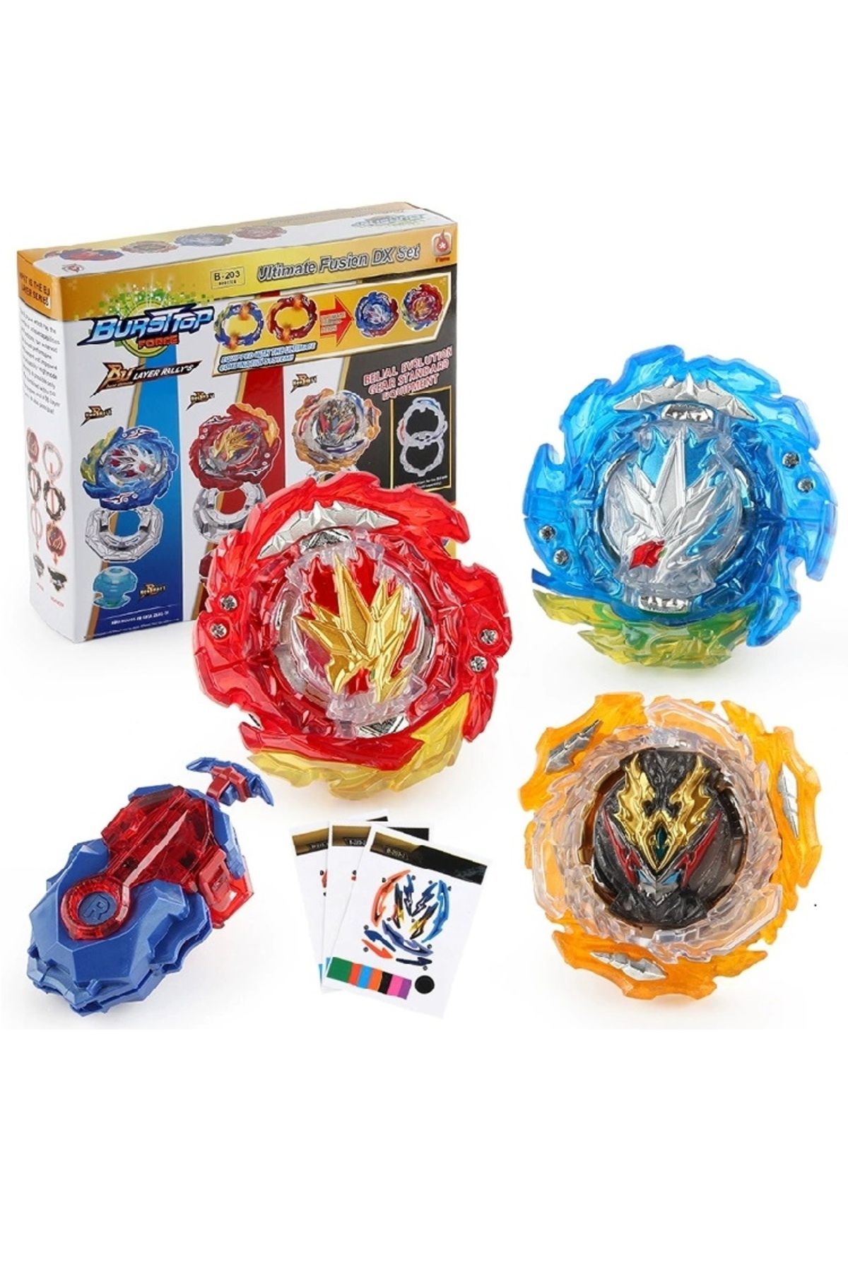 Choice-Beyblade Burst Gyro Toy 50 Super King DB B- 192 B- 199 B- 197 Alloy Gyro with Transmitter 8