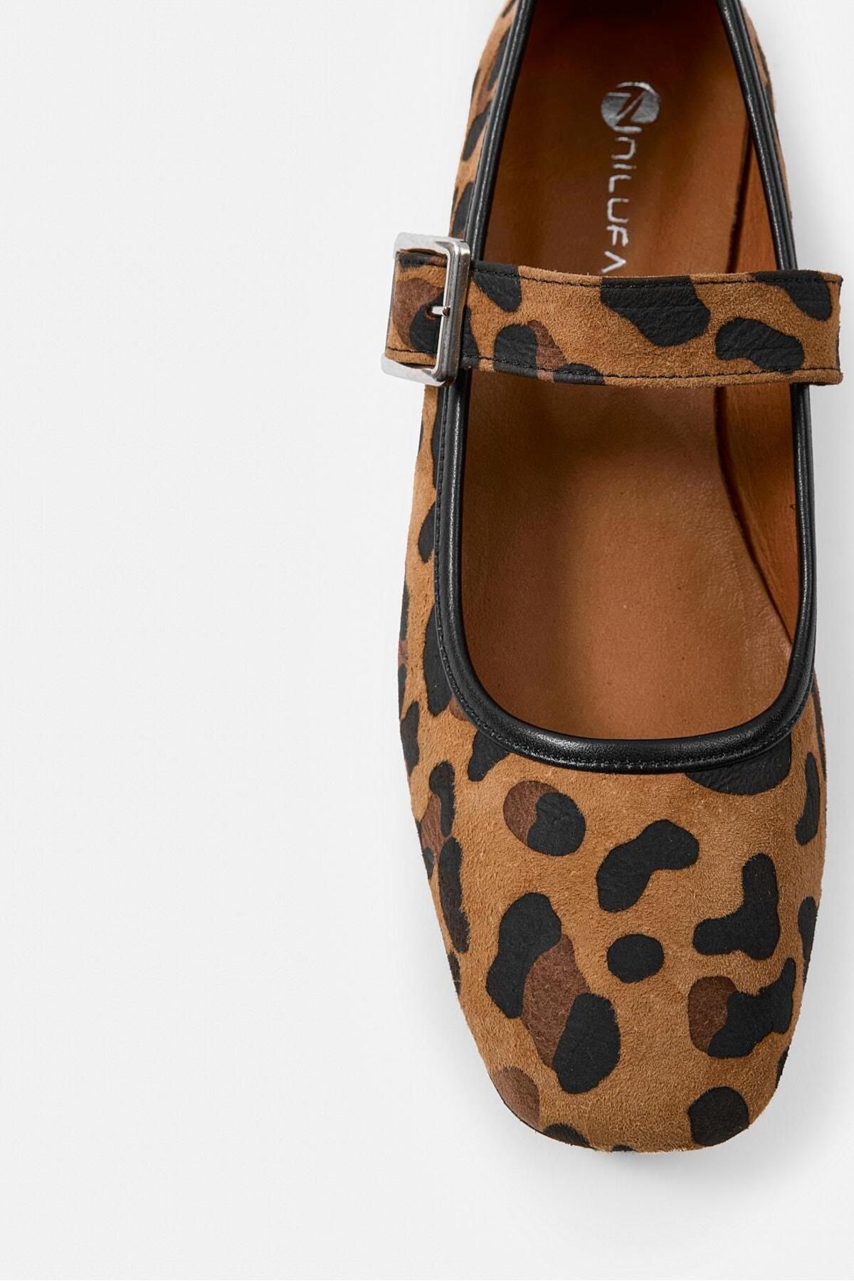 NILUFARR-Carol Leopard Genuine Leather Women's Ballerinas 3