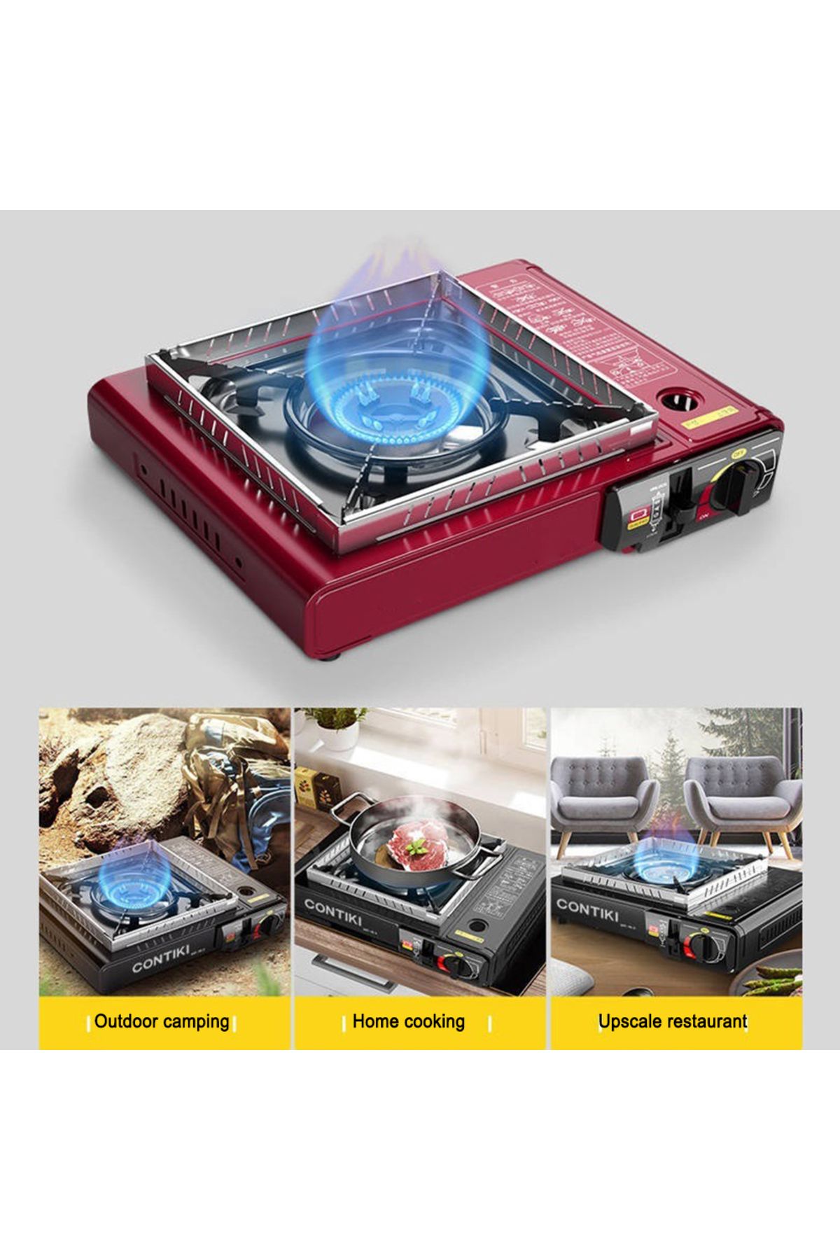 Choice-Camping Stove Windscreen Detachable Gas Stove Wind Protector Stainless Steel Furnace Stove Wind S... 7