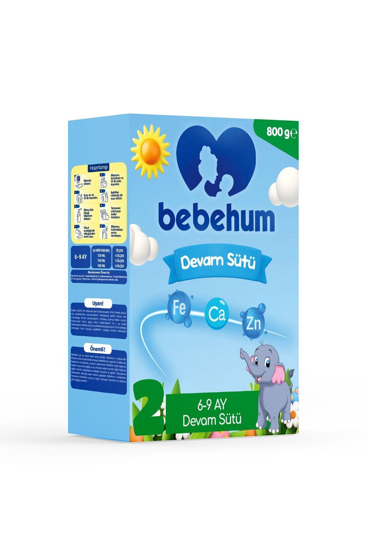 bebehum 2 Devam Sütü 800 gr 6-9 Ay