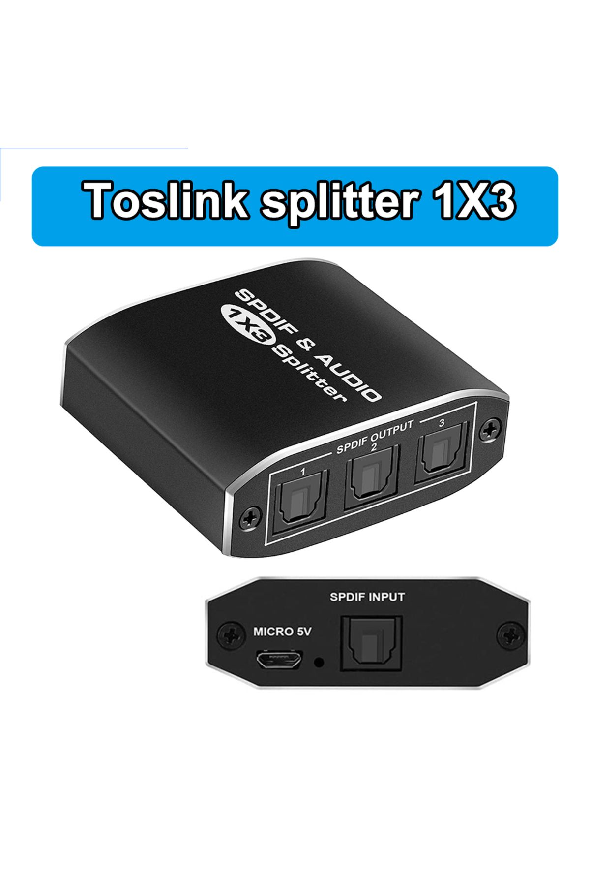Choice-Check Note 3 In 1 Out Switch Digital Optical Audio Switch Splitter 5.1ch Toslink Spdif Coaxial Audio 6