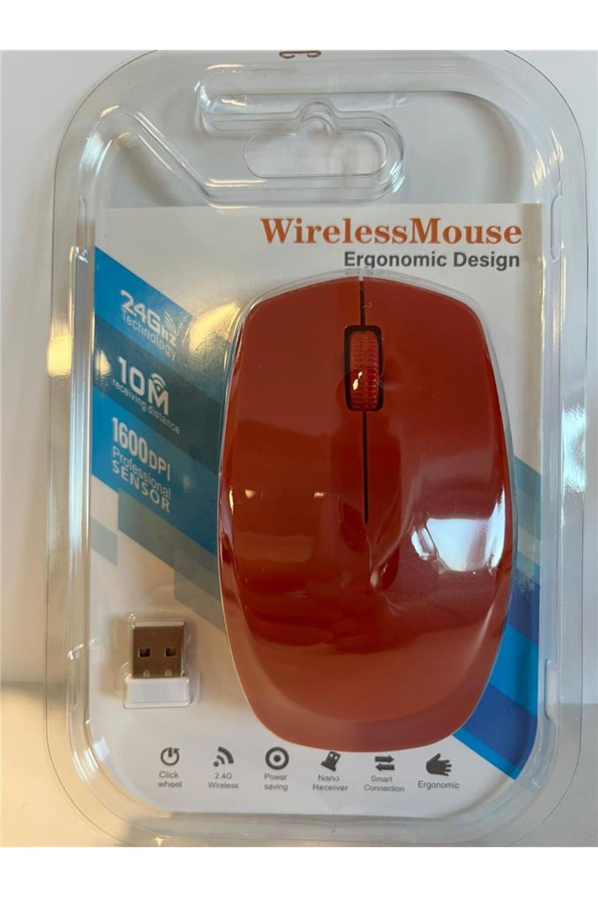 Vobotek Teknoloji Elba G-229 Kırmızı 2.4Ghz Kablosuz Mouse