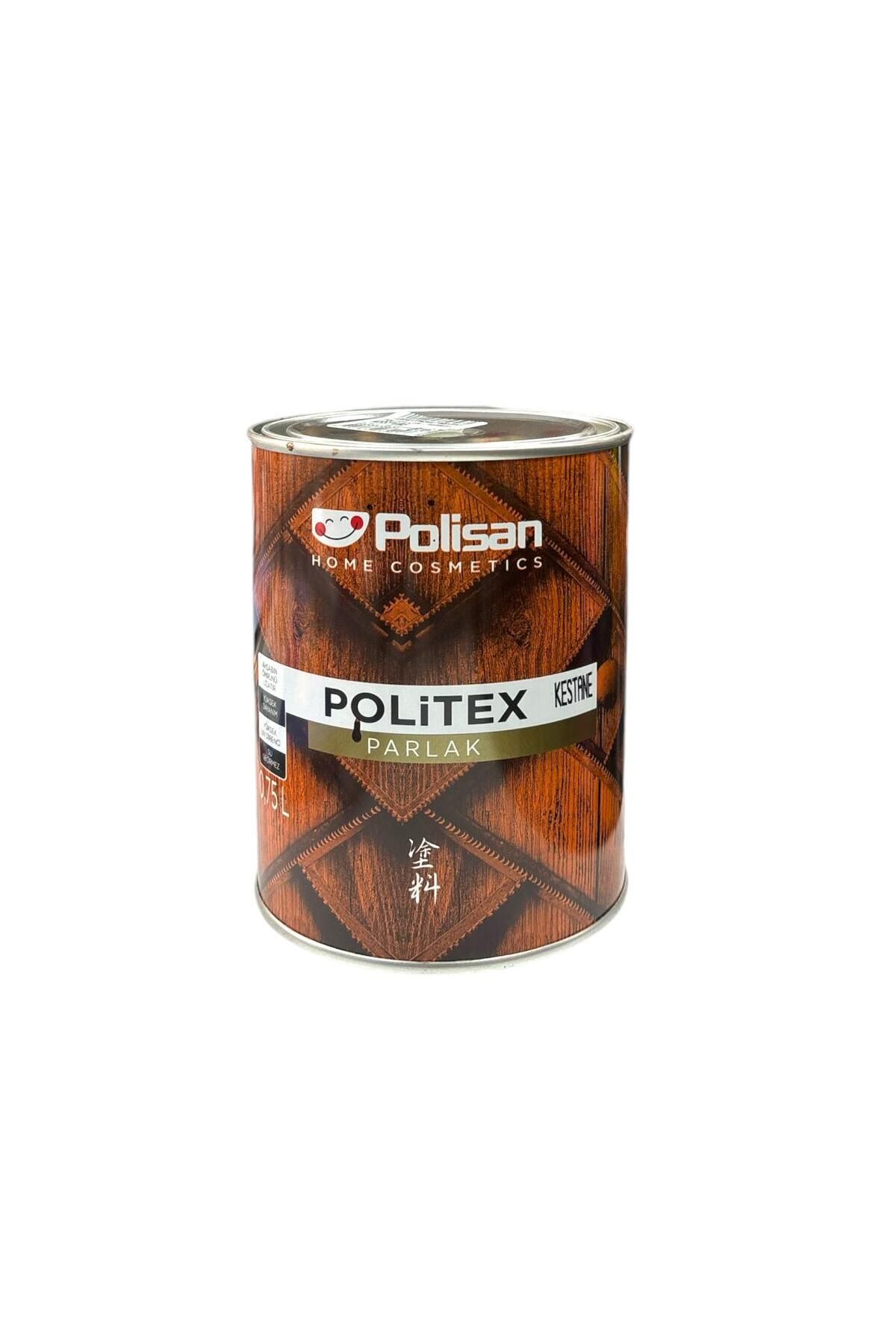 Polisan Politex Vernikli Ahşap Koruyucu Parlak Kestane 0,7 Lt