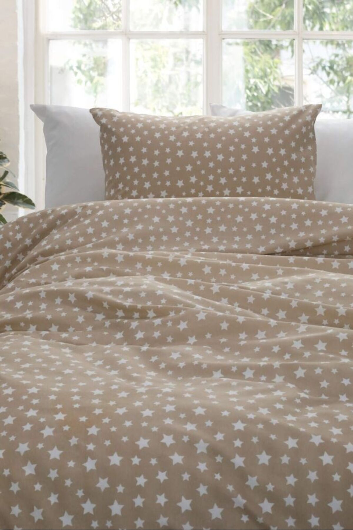 Mert Collection Çarşı-Star Patterned Single Ranforce Fabric Sheet Set - Non-Elastic 2