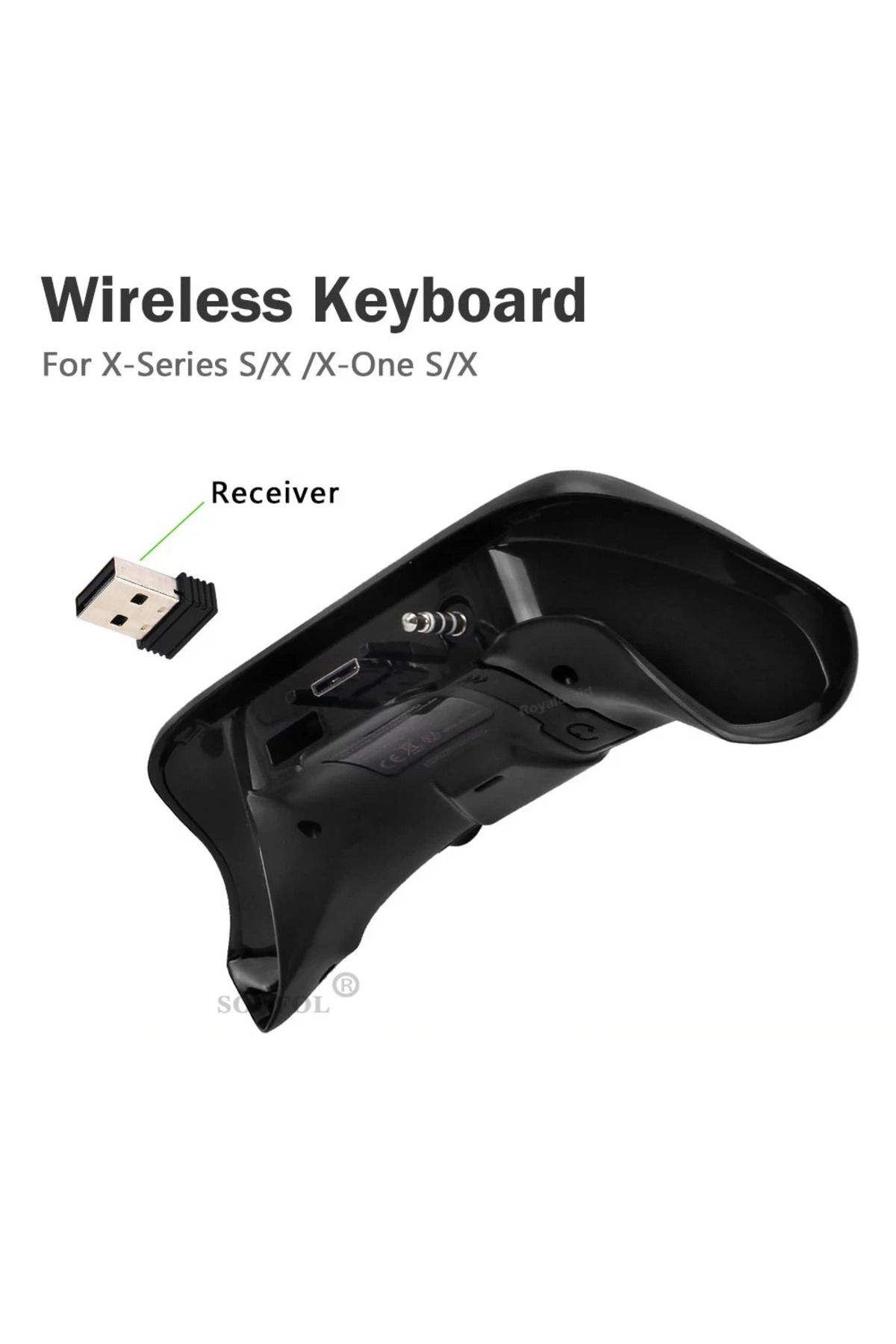 Choice-Wireless 2.4Ghz Mini Controller Keyboard Gaming Chatpad with Audio/Headset Jack for Xbox Series X... 3