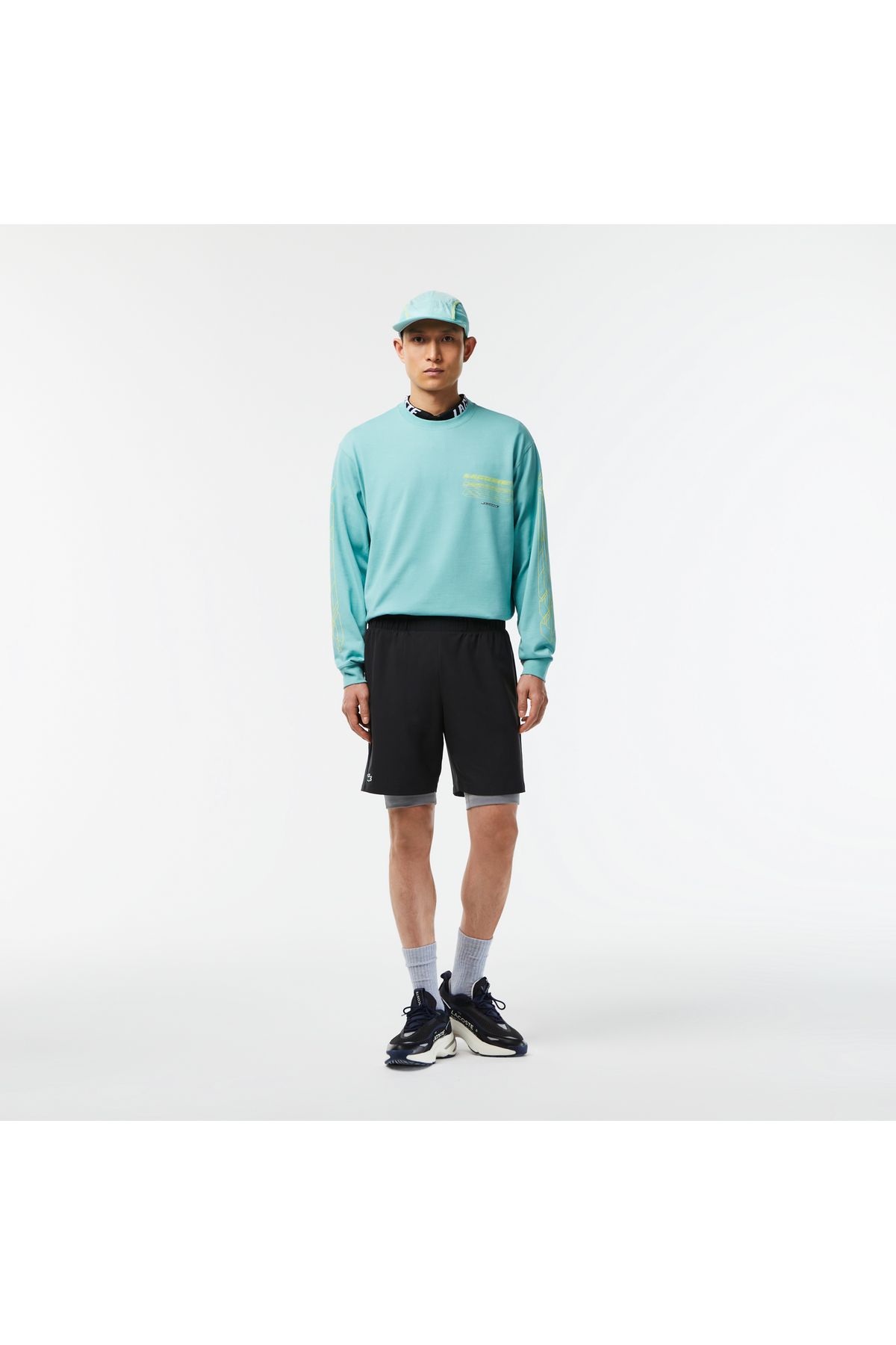 شلوارک و برمودا آبی مردانه مشکی مناسب اورجینال Lacoste