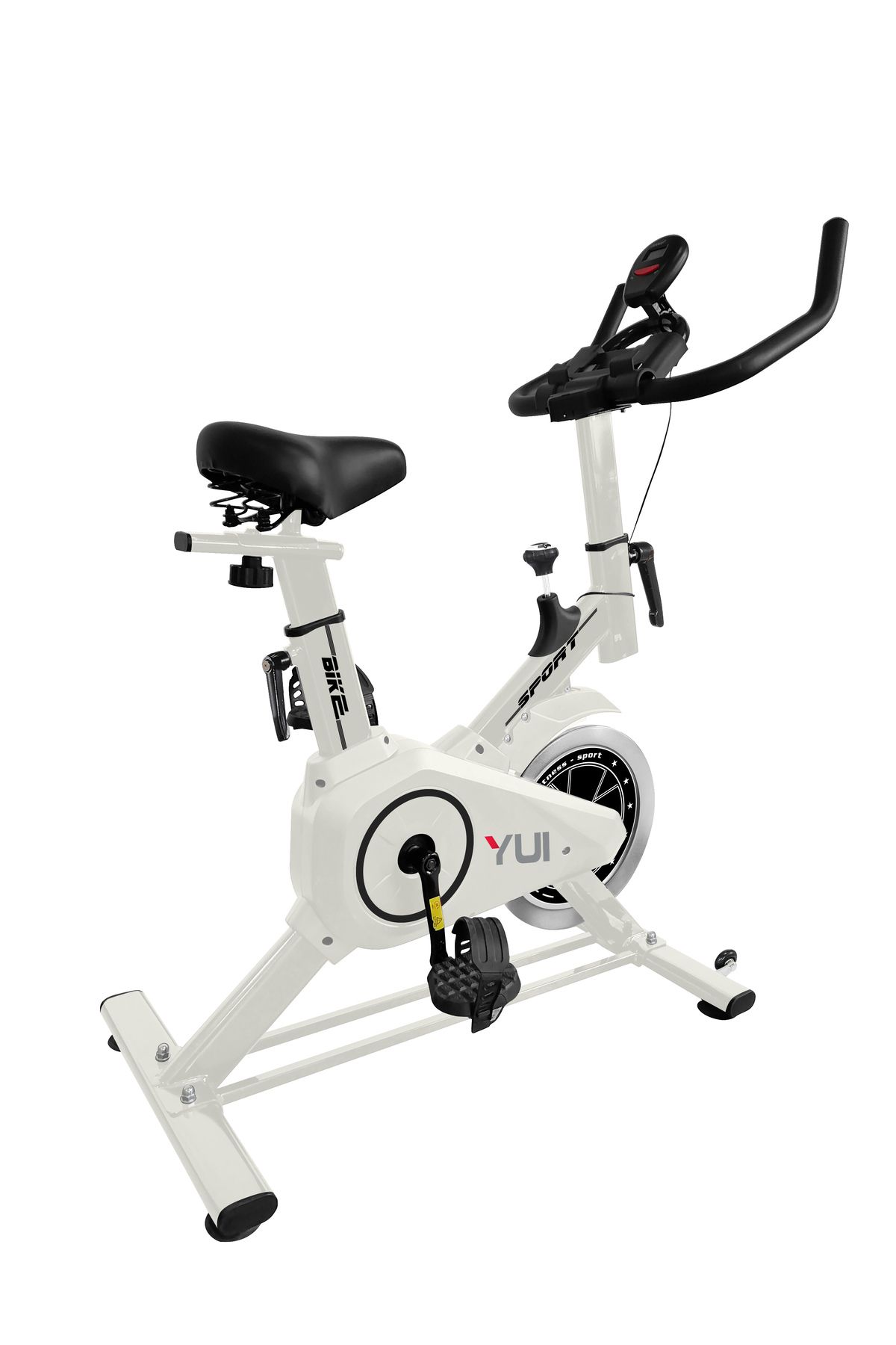 Yui XV15 Esential Profesyonel Spinning Bike Kondisyon Bisikleti Ve Kondisyon Aleti Beyaz