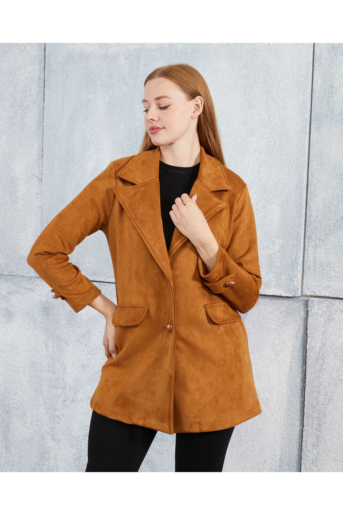 Fashionbox-Suede Unlined Jacket 2