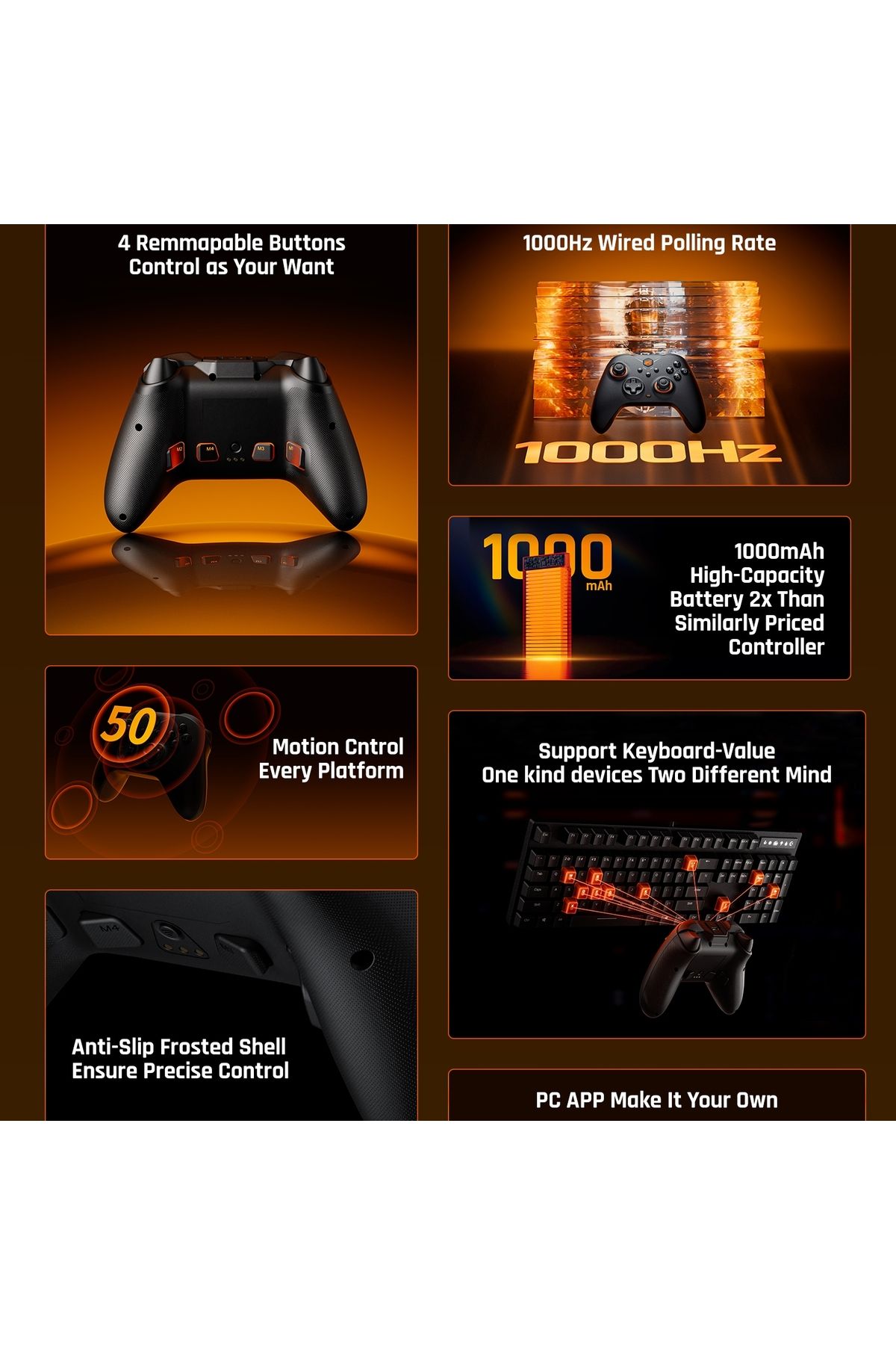 Choice-2024 BIGBIG Won Gale Hall Standardedition Wireless Game Controller Effect Trigger Bluetooth Gamep... 3