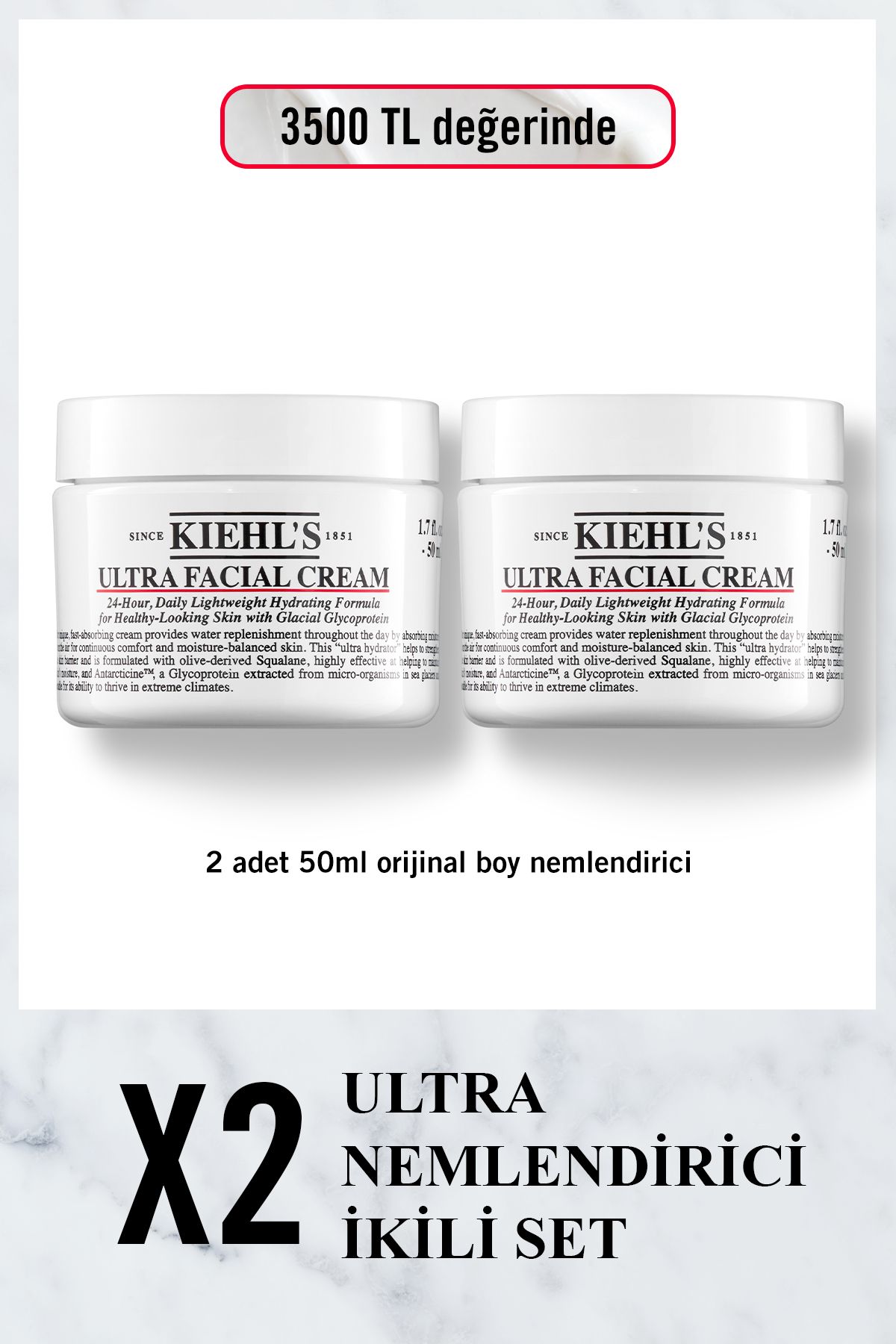 Ultra Facial Cream Nem Ikilisi Seti Set