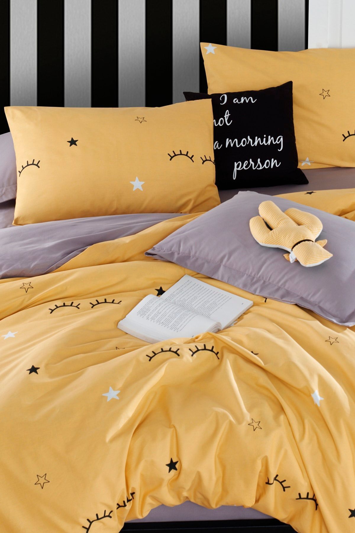 Eponj Home-Yellow Double Easy-iron Duvet Cover Set 4