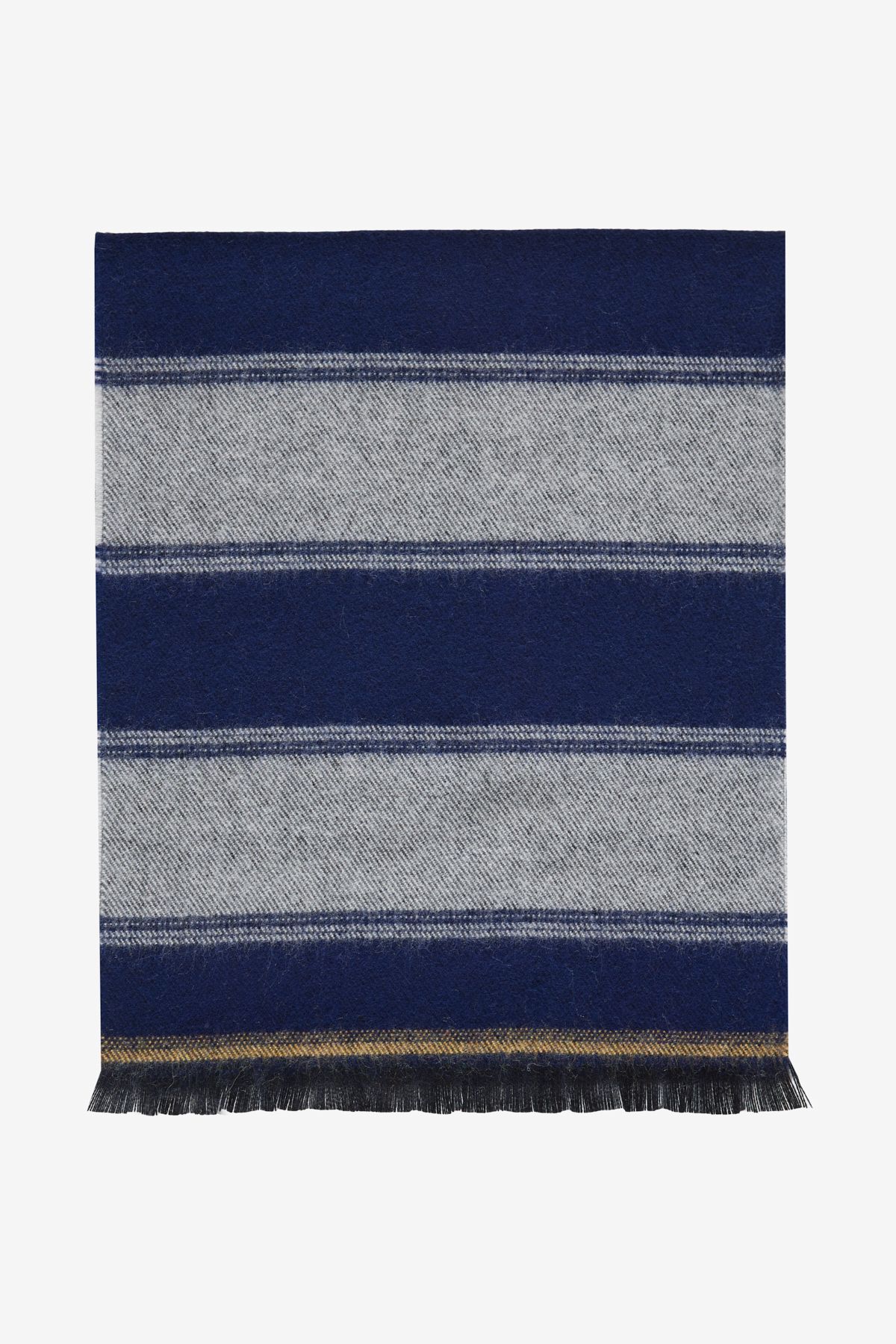 AC&Co / Altınyıldız Classics-Men's Navy Blue-Grey Warm Patterned Knitwear Scarf 1