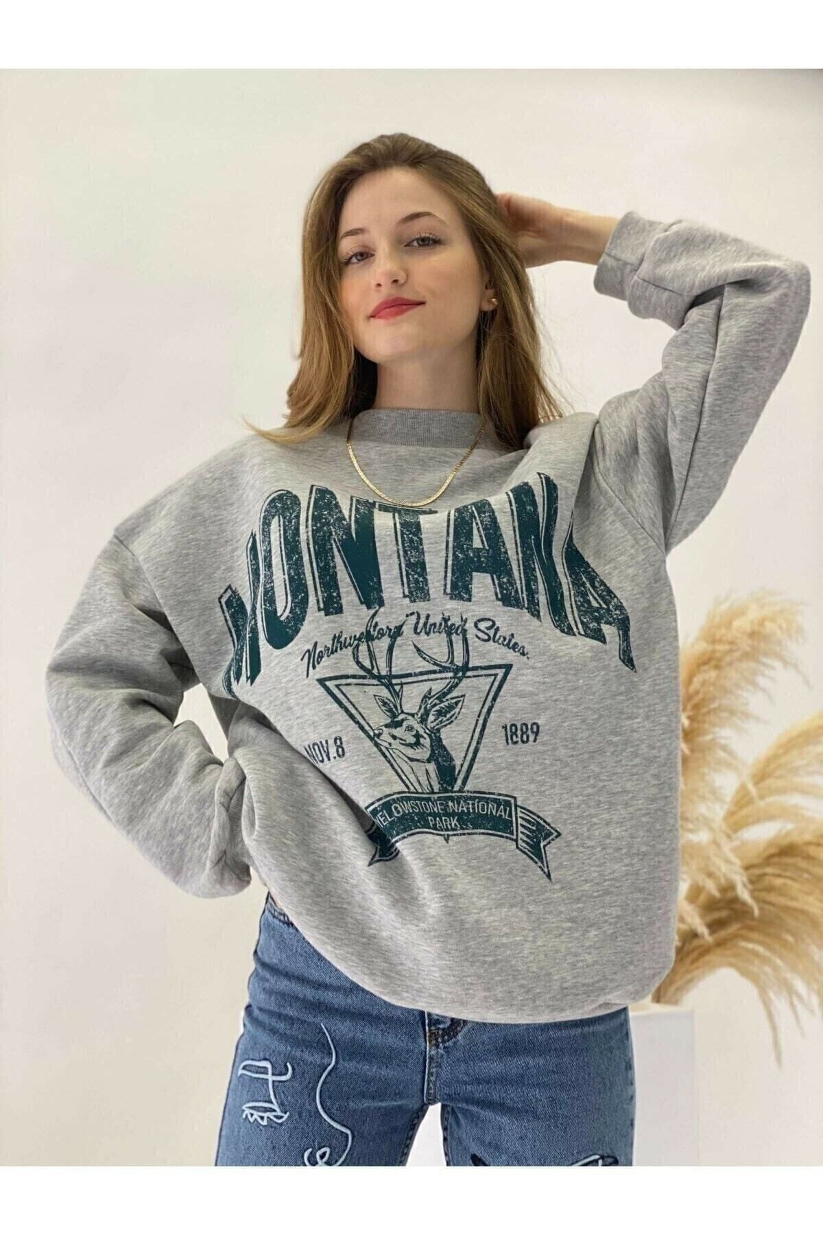 M&A ONE PİECE Montanaa Oversize Sweatshirt