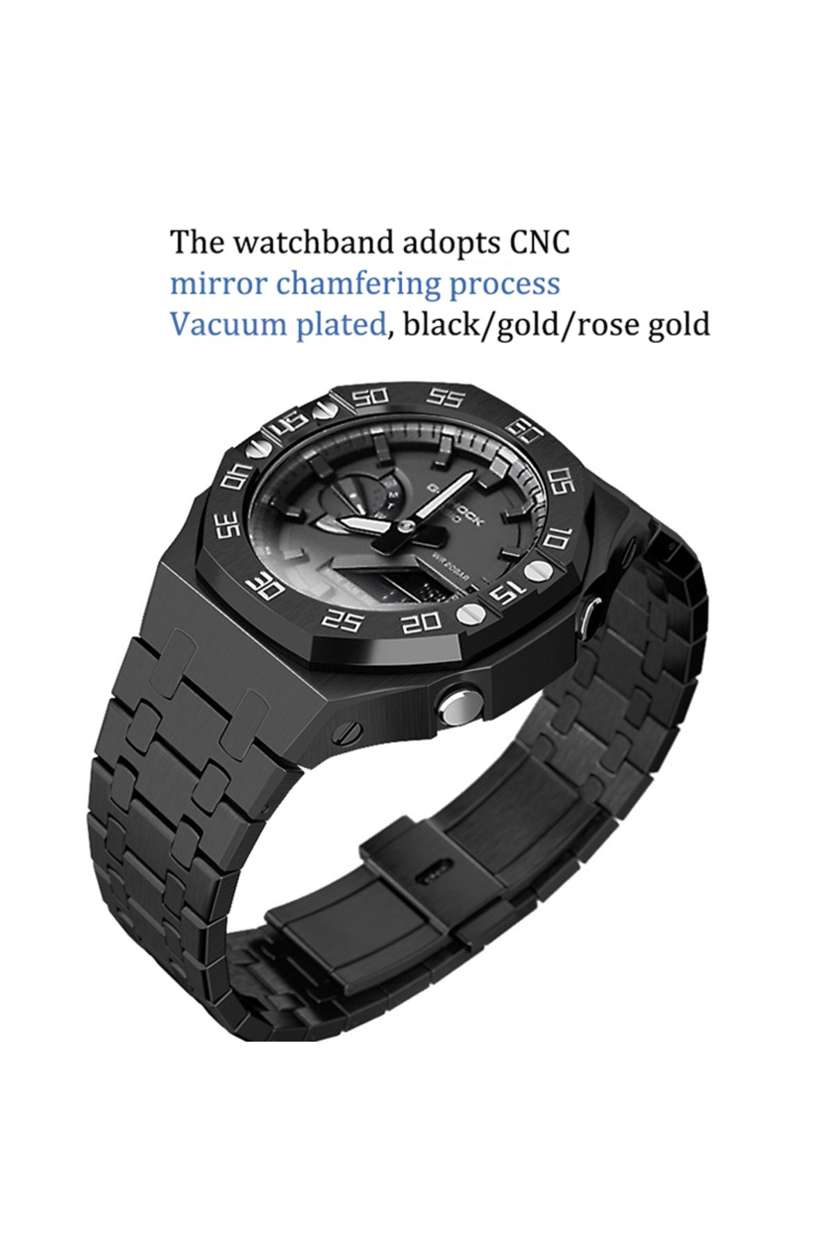 Choice-CasiOak Mod Kit GEN4 GA2100 Metal Bezel for Casio Modification 3rd 4rd Generation Rubber Watch Ca... 6