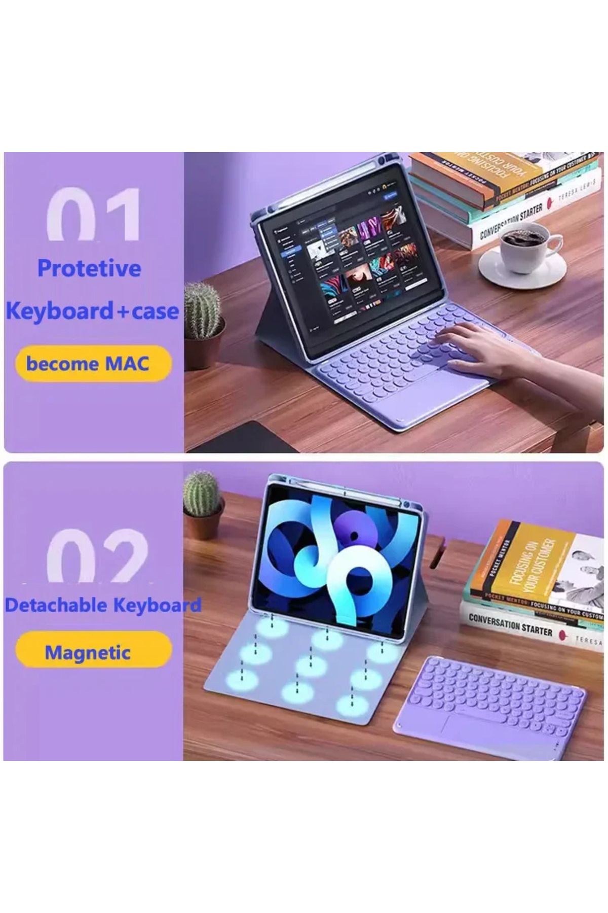Choice-Keyboard Case For Huawei MatePad SE 11 Inch 2024 AGS6-W00 W09 Trackpad Wireless Keyboard Tablet C... 6