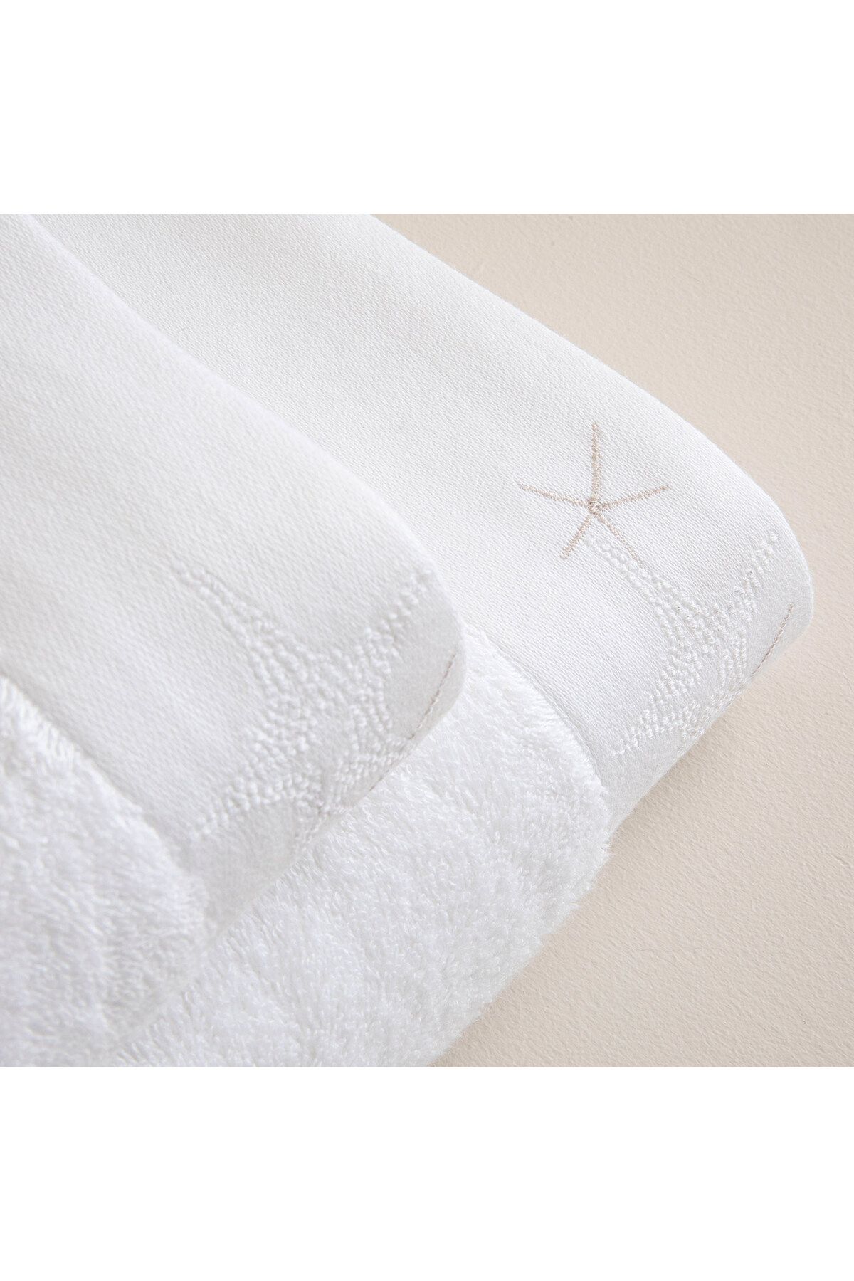 Chakra-Starline White Face Towel - 50x90 Cm 4