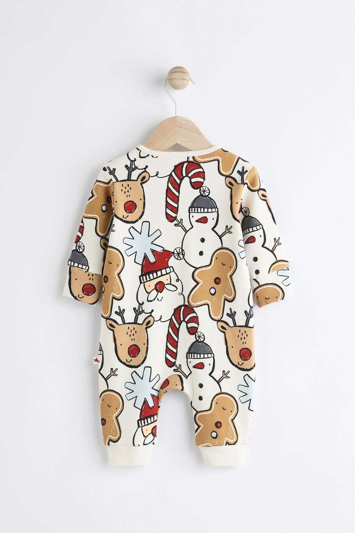 Next Baby-100% Organic Cotton Character Patterned New Year's Jumpsuit Alyn77785 5